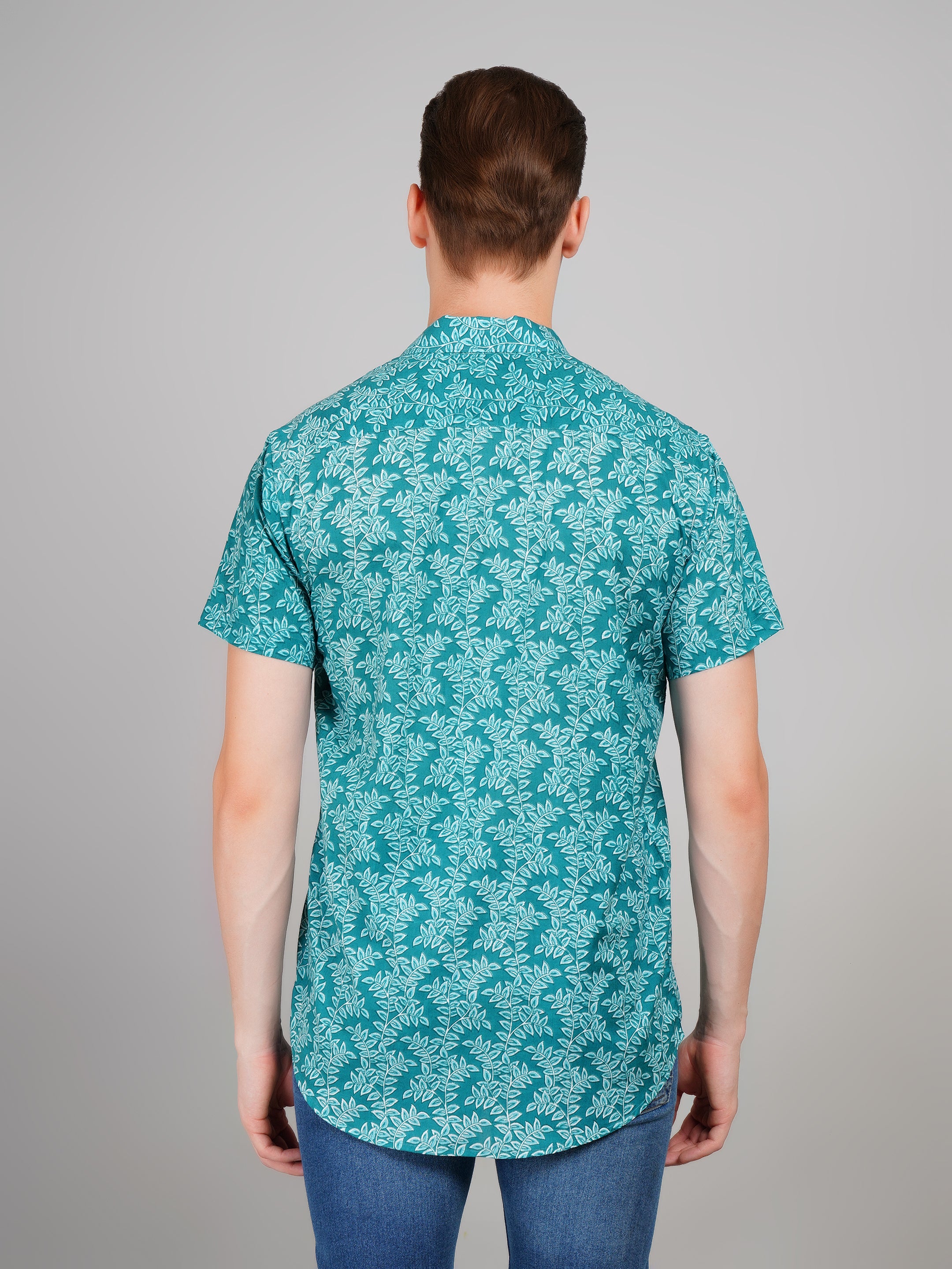 Louis Monarch Premium Jaipuri Printed Cotton Half Sleeve Casual Shirt