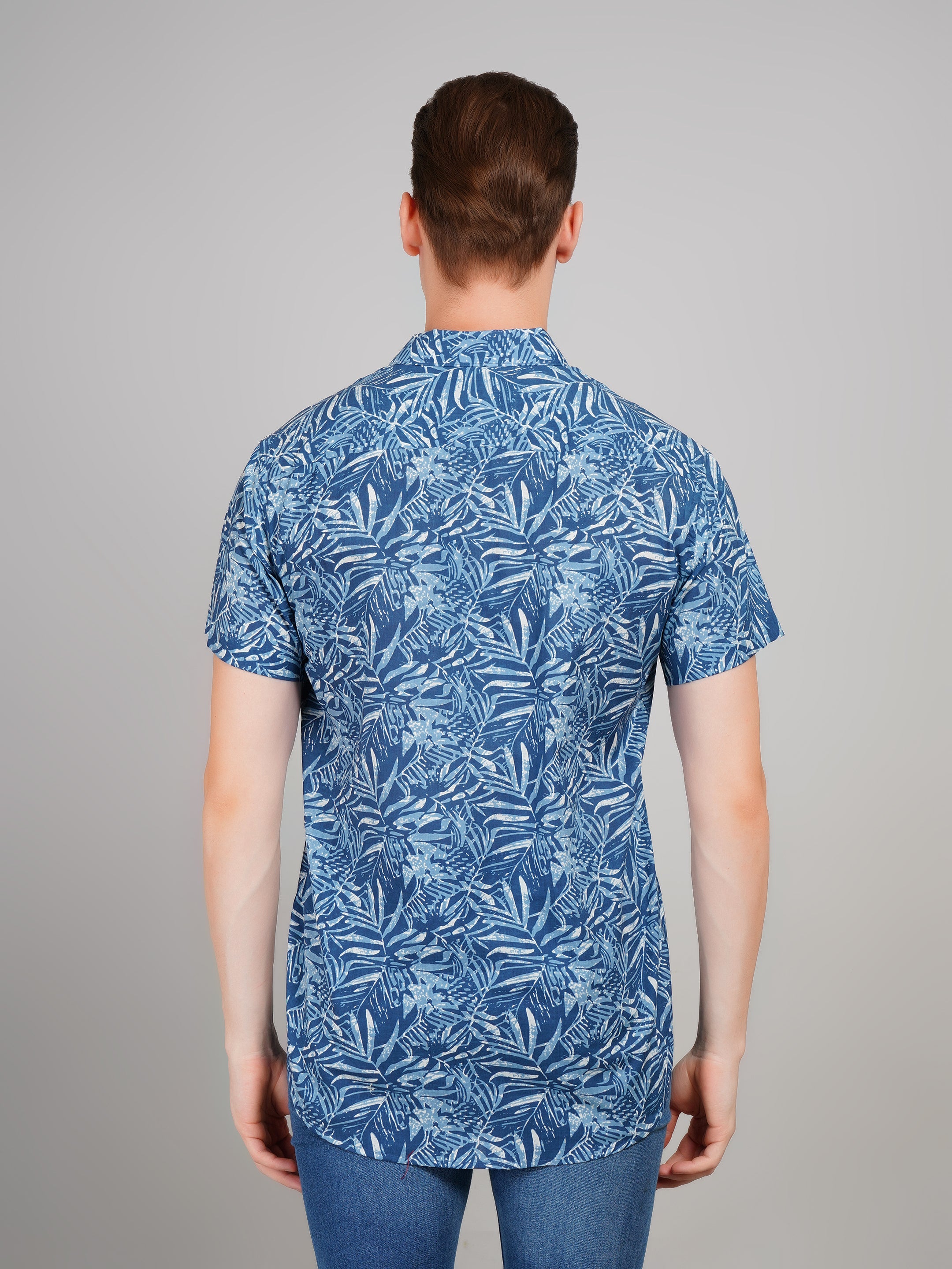 Louis Monarch Premium Jaipuri Printed Cotton Half Sleeve Casual Shirt