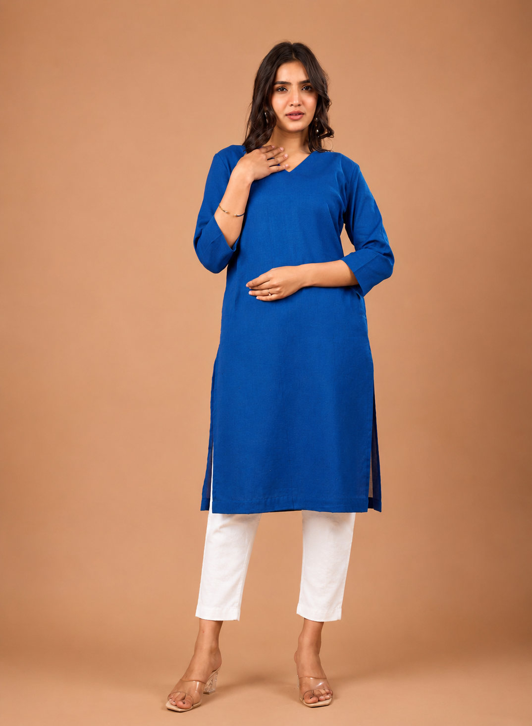 NAMA’S Pure Cotton Straight Kurta