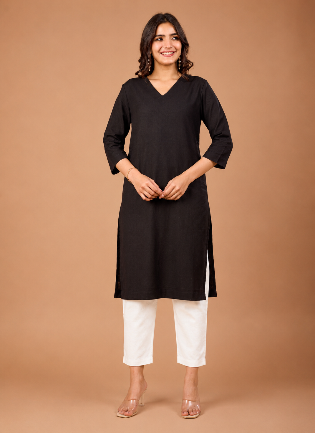 NAMA’S Pure Cotton Straight Kurta