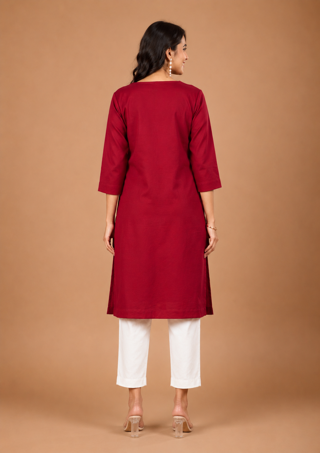 NAMA’S Pure Cotton Straight Kurta