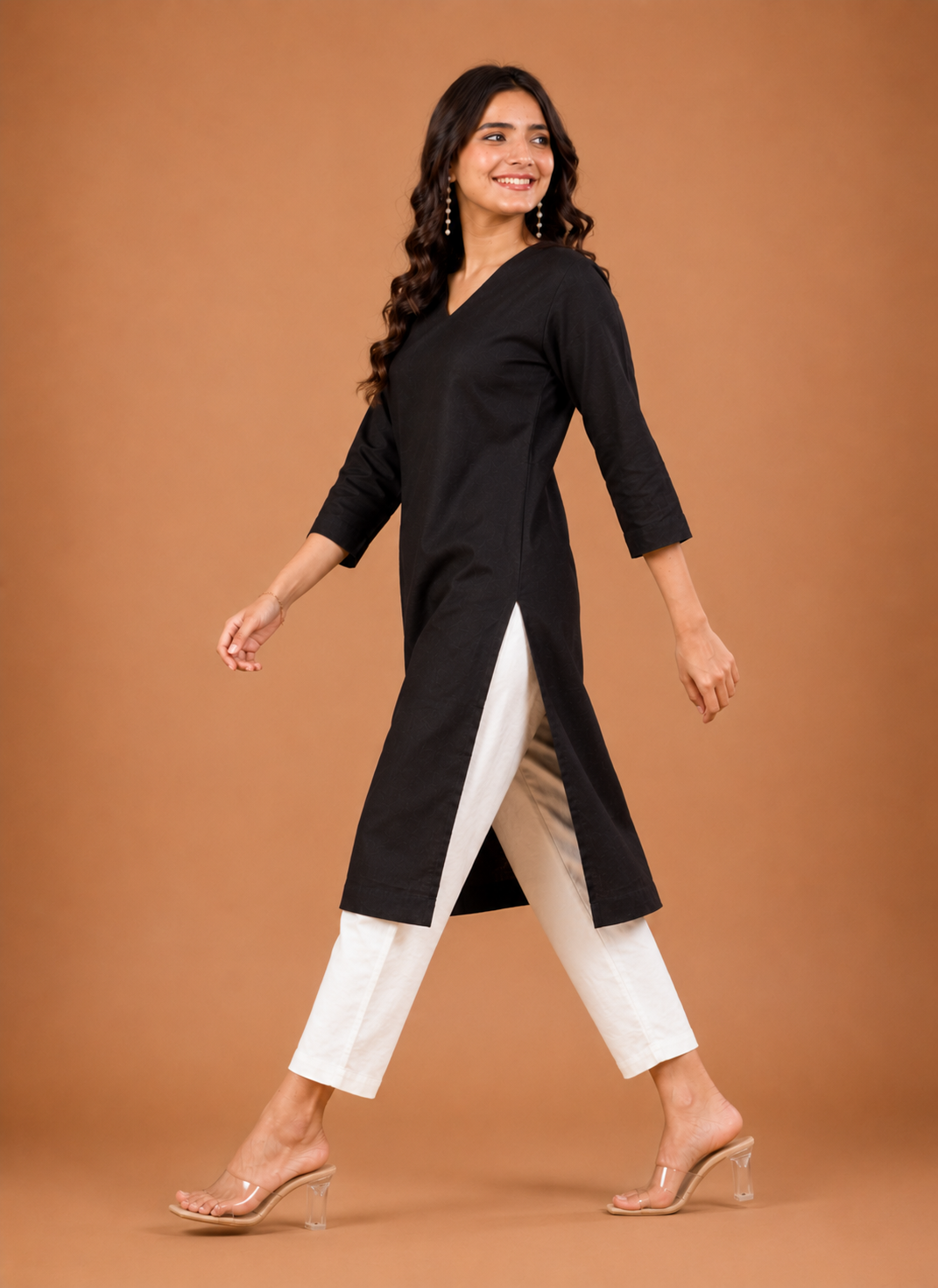 NAMA’S Pure Cotton Straight Kurta