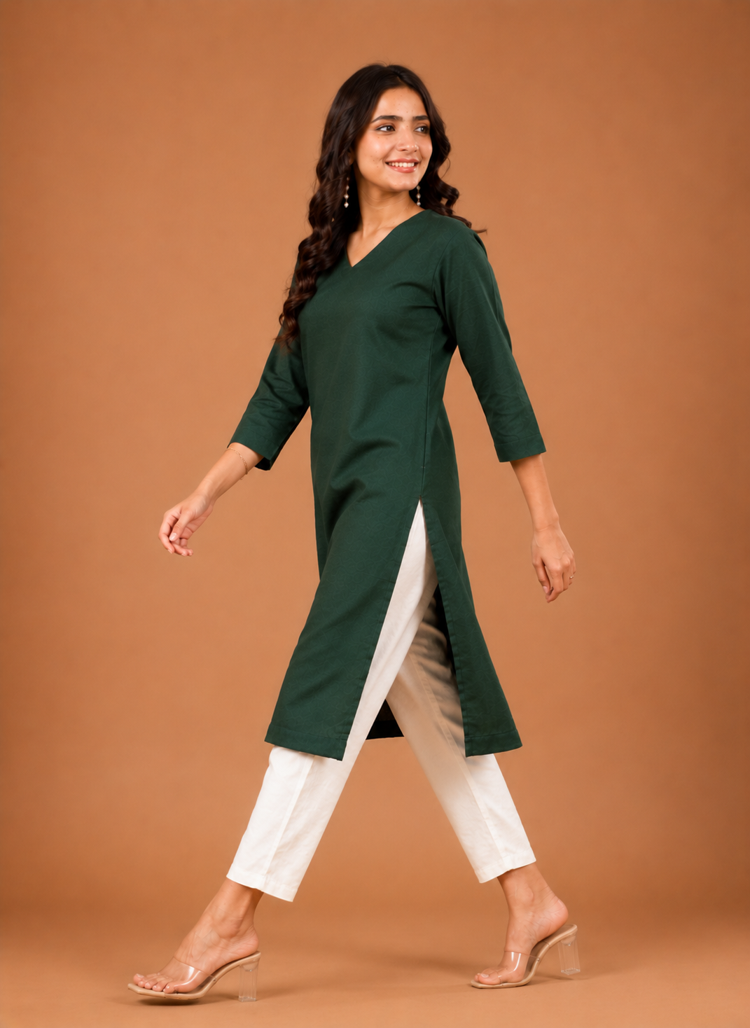 NAMA’S Pure Cotton Straight Kurta