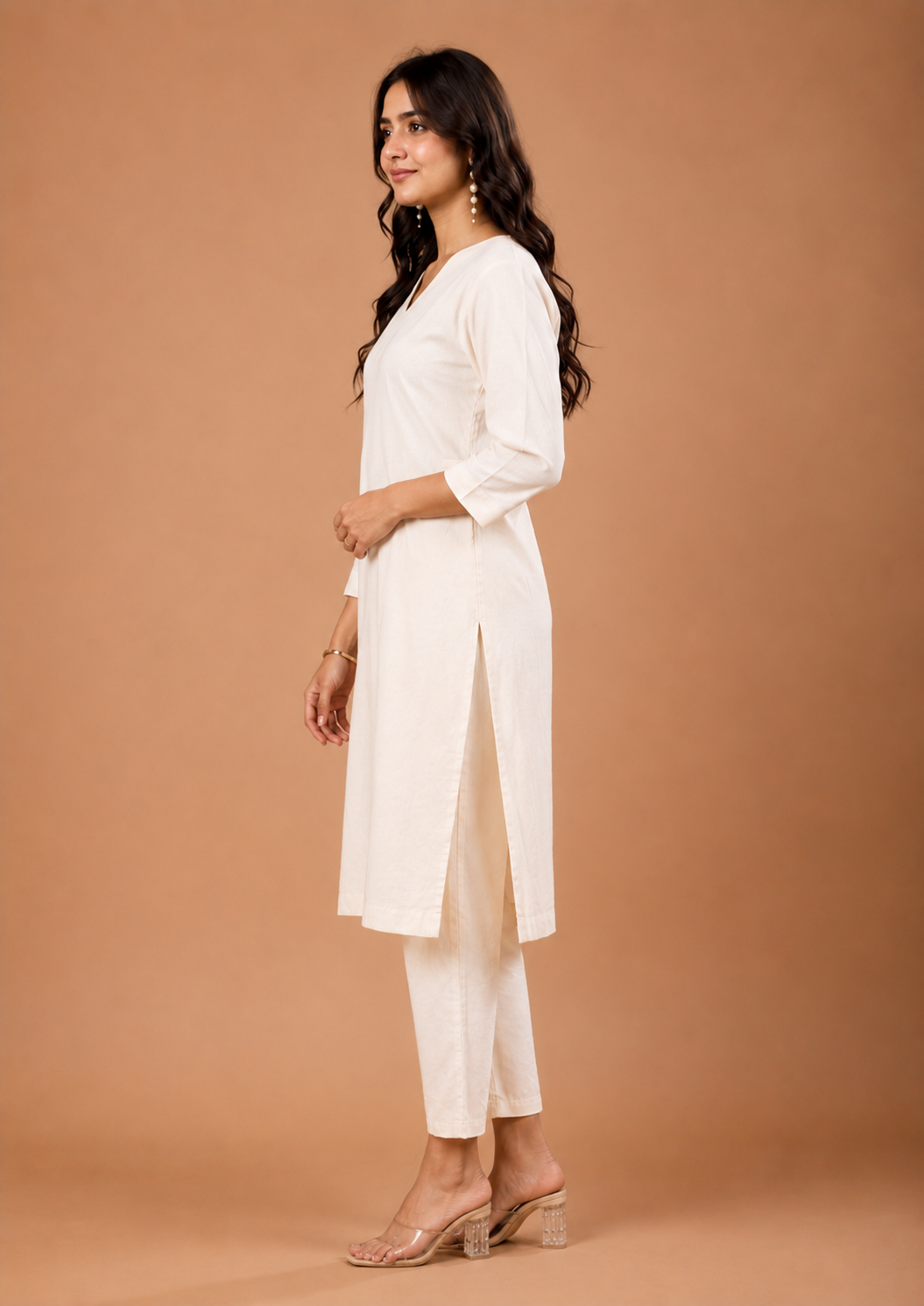 NAMA’S Pure Cotton Straight Kurta
