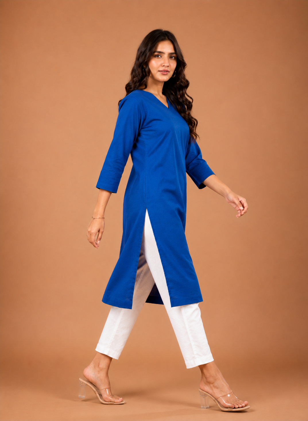 NAMA’S Pure Cotton Straight Kurta