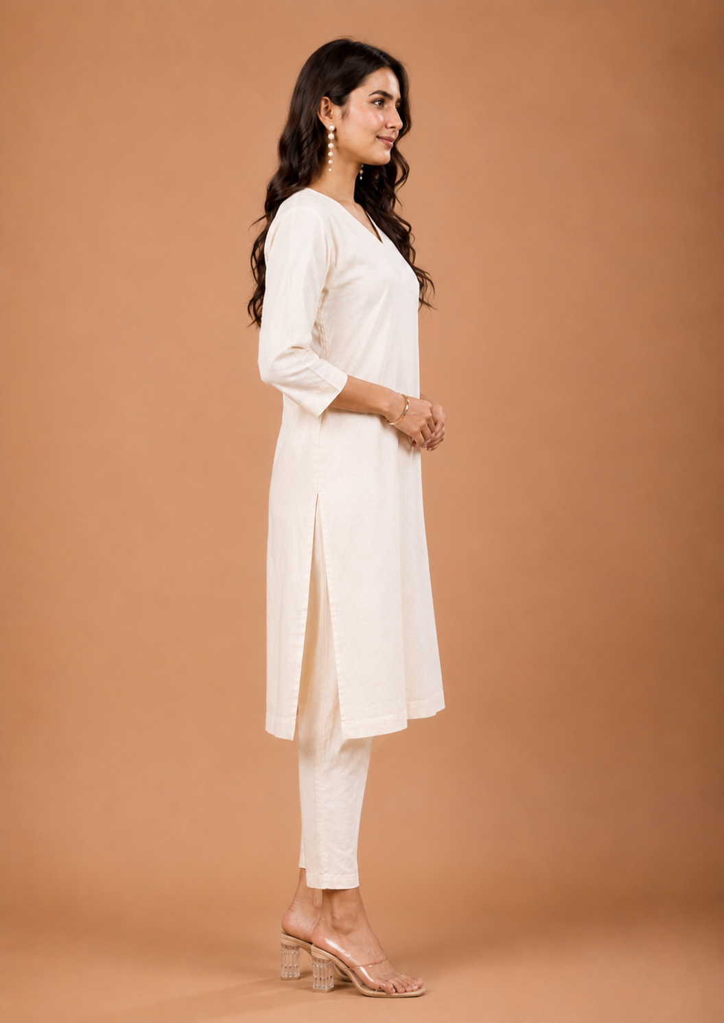 NAMA’S Pure Cotton Straight Kurta