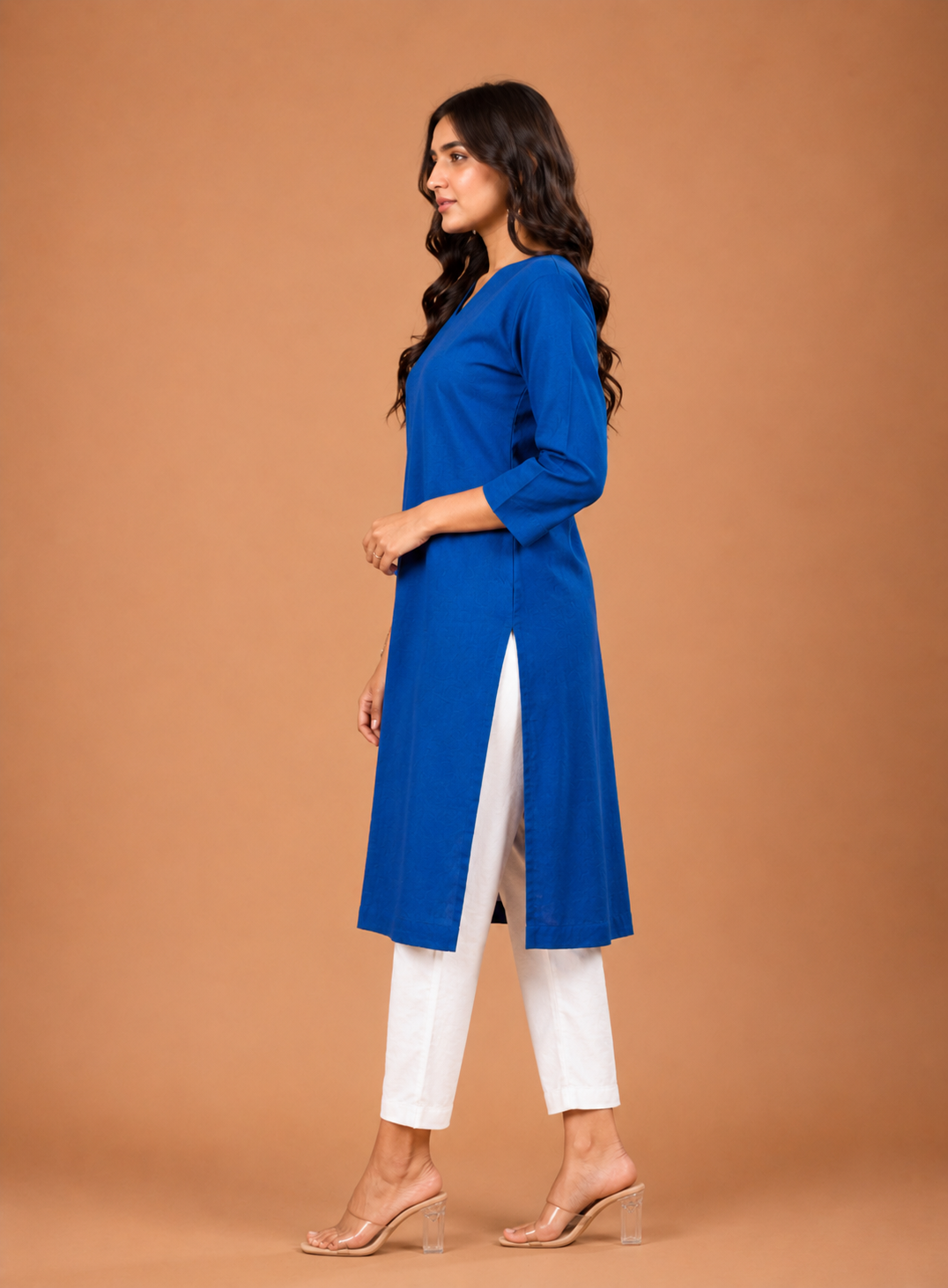 NAMA’S Pure Cotton Straight Kurta