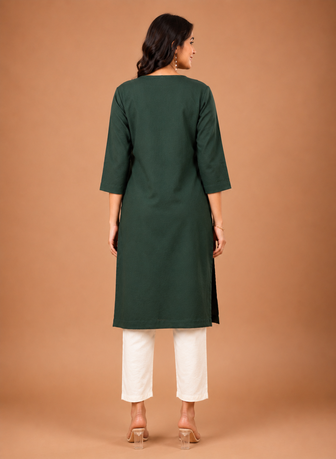 NAMA’S Pure Cotton Straight Kurta