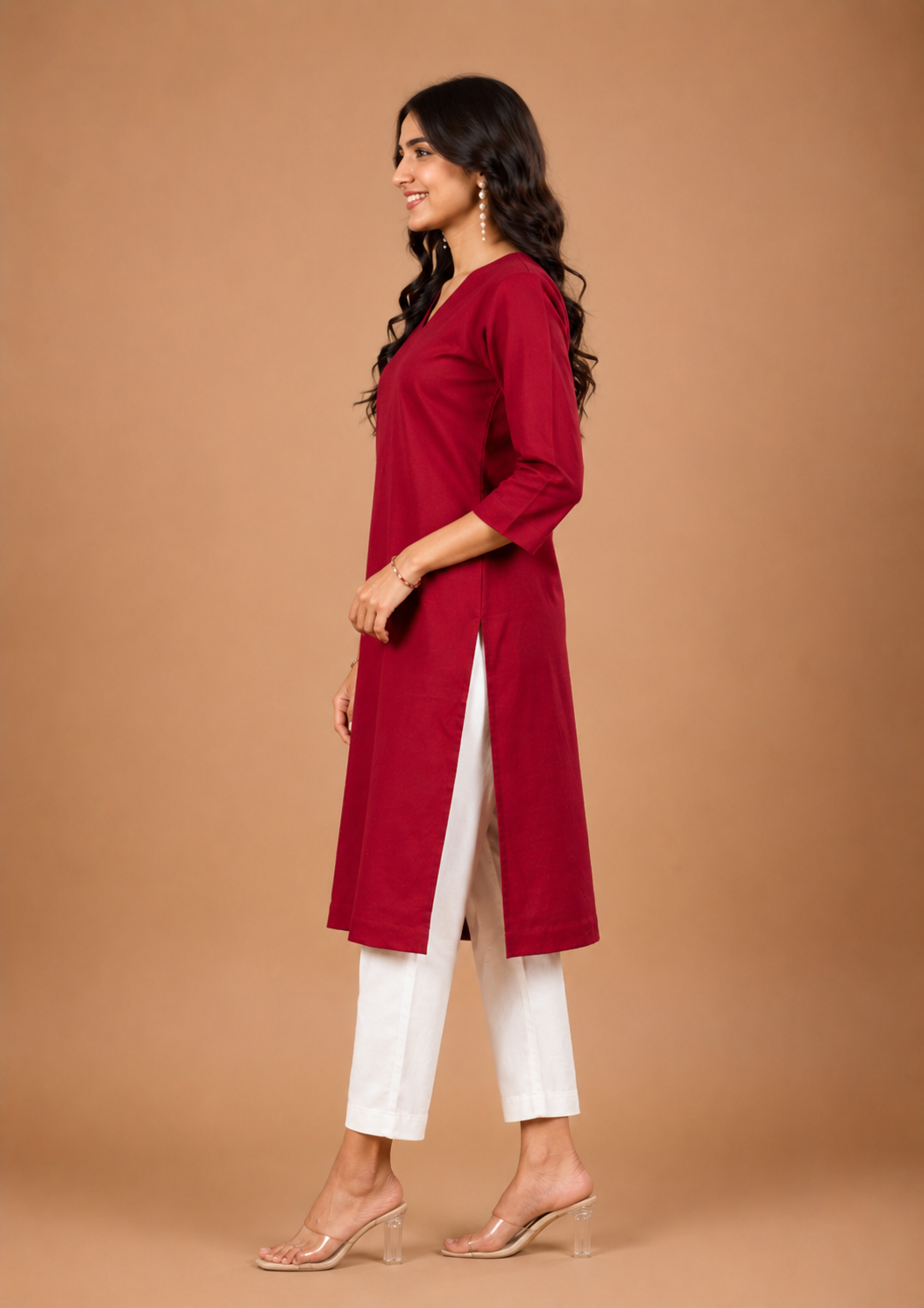 NAMA’S Pure Cotton Straight Kurta