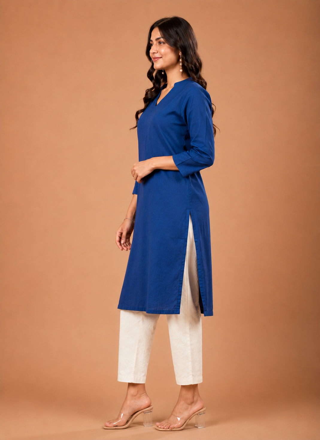 NAMA’S Pure Cotton Straight Kurta