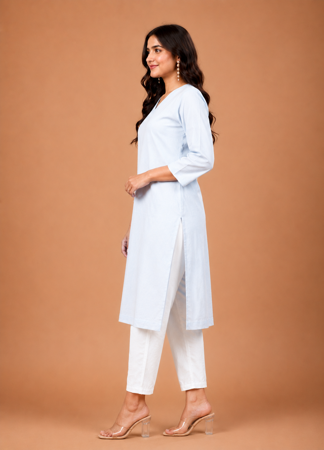 NAMA’S Pure Cotton Straight Kurta
