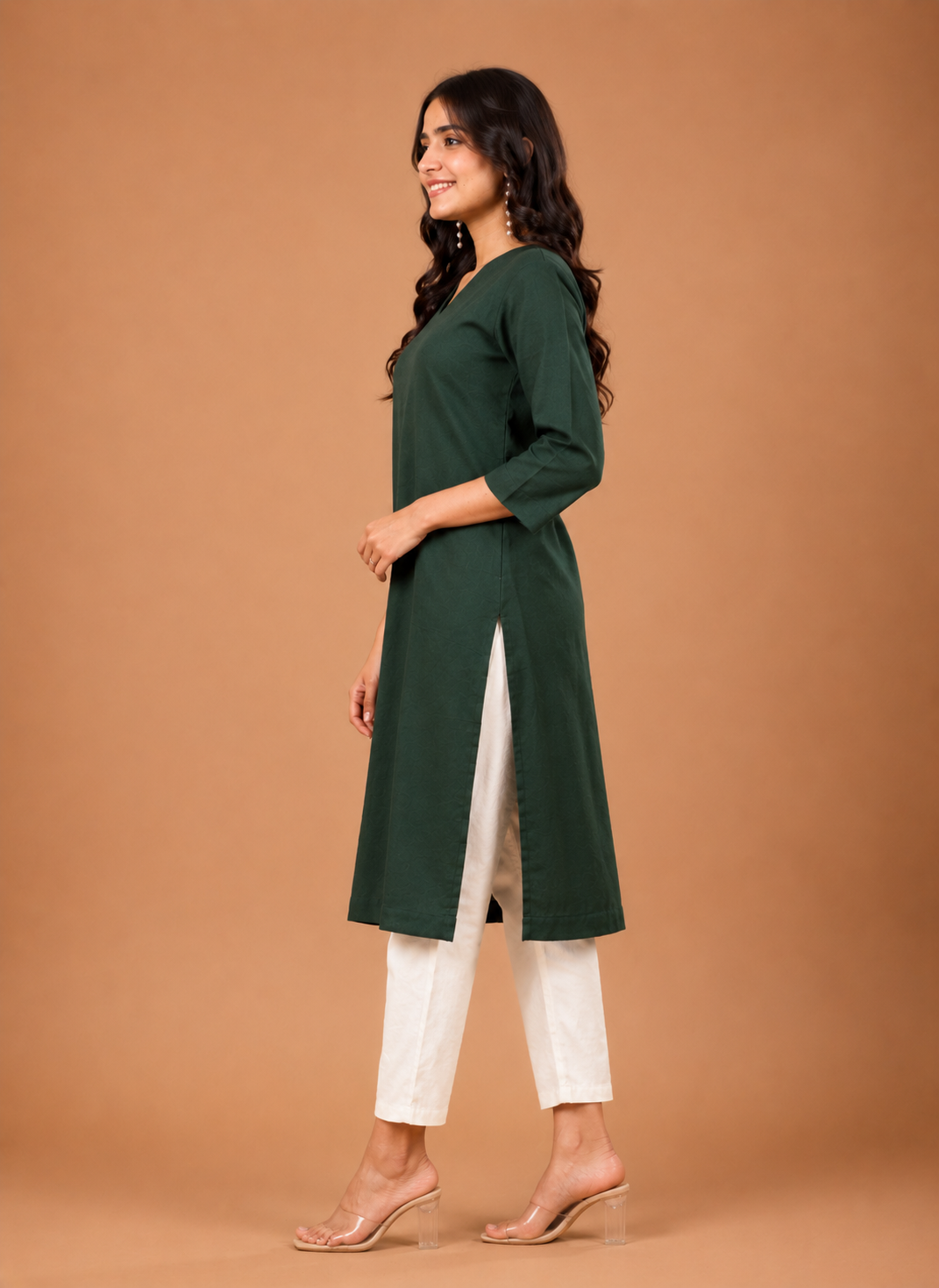 NAMA’S Pure Cotton Straight Kurta