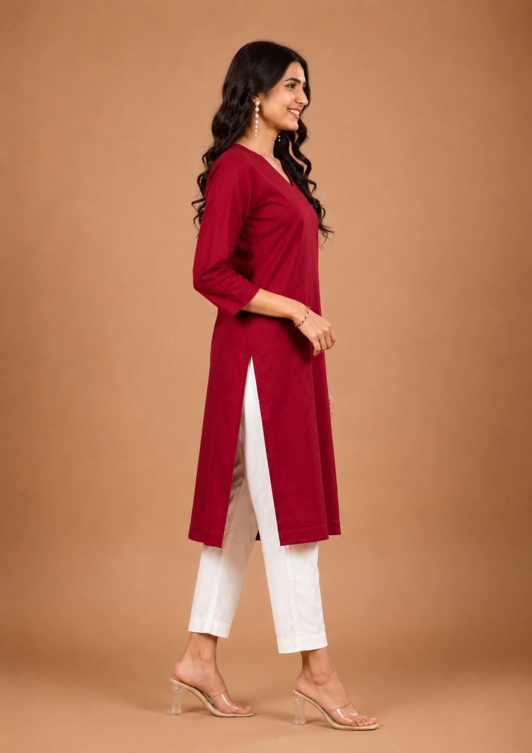 NAMA’S Pure Cotton Straight Kurta