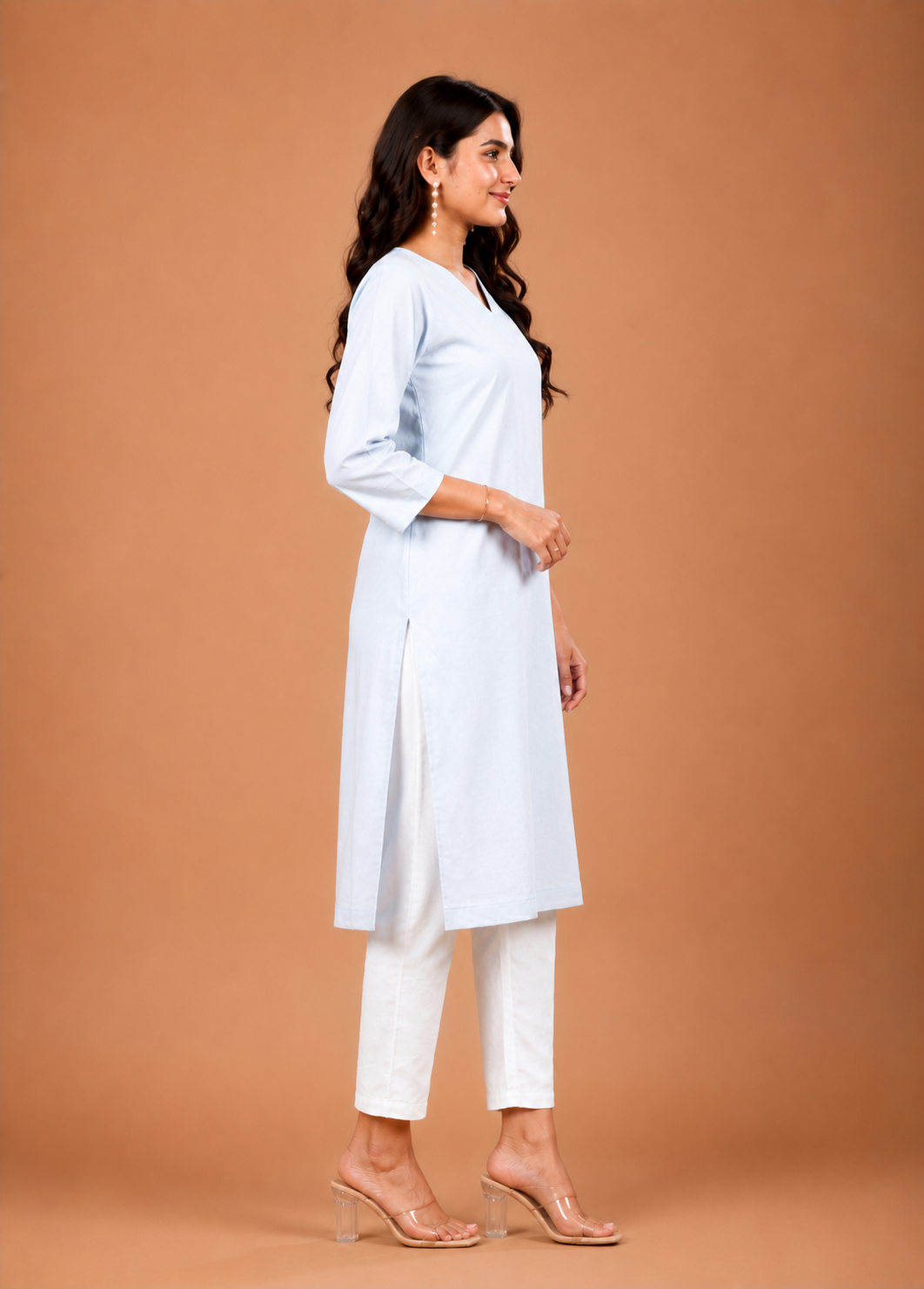 NAMA’S Pure Cotton Straight Kurta