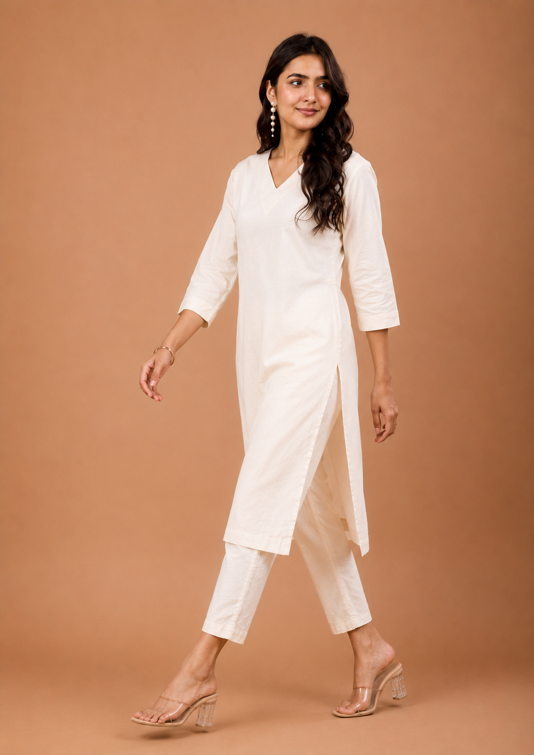 NAMA’S Pure Cotton Straight Kurta