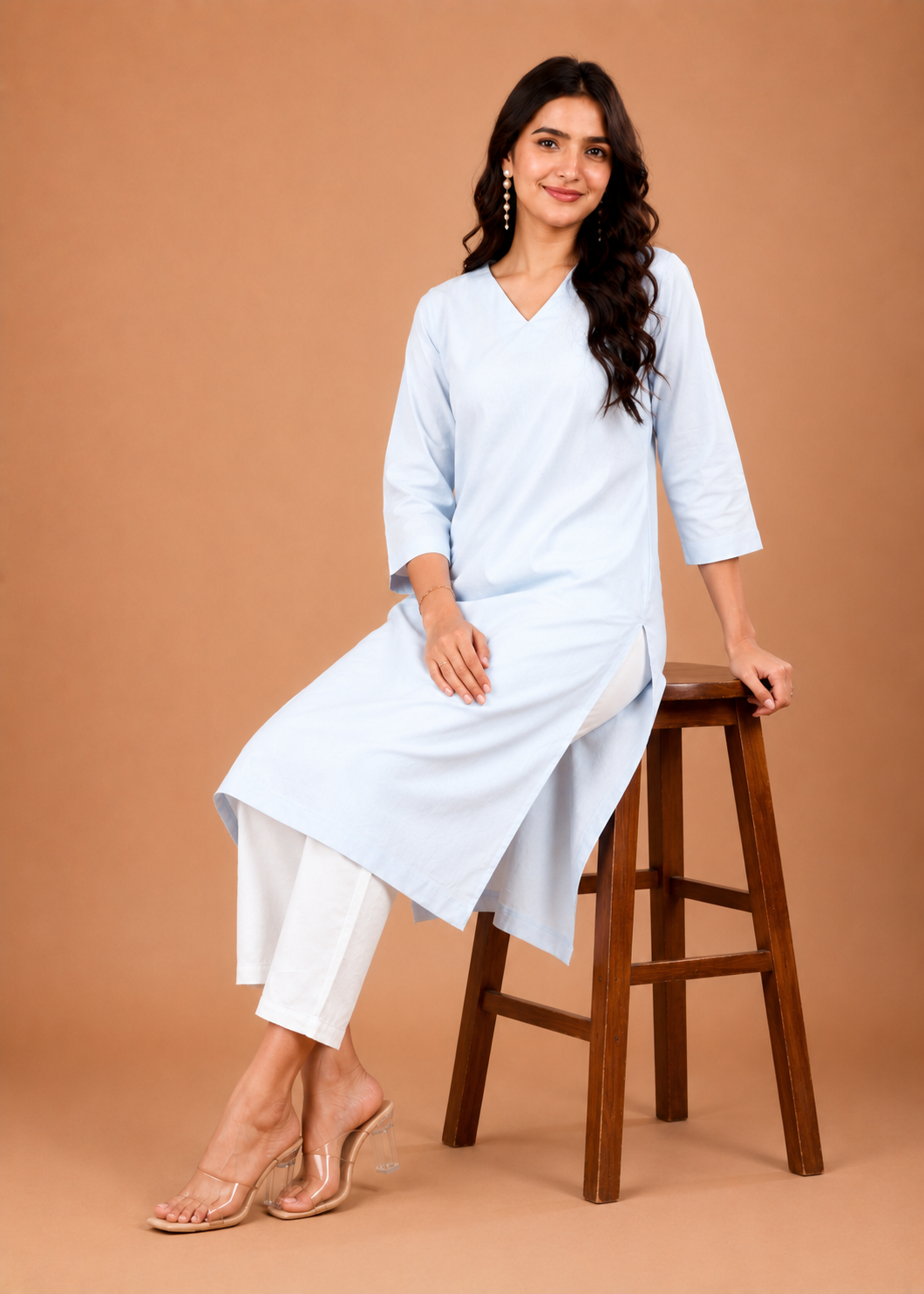 NAMA’S Pure Cotton Straight Kurta