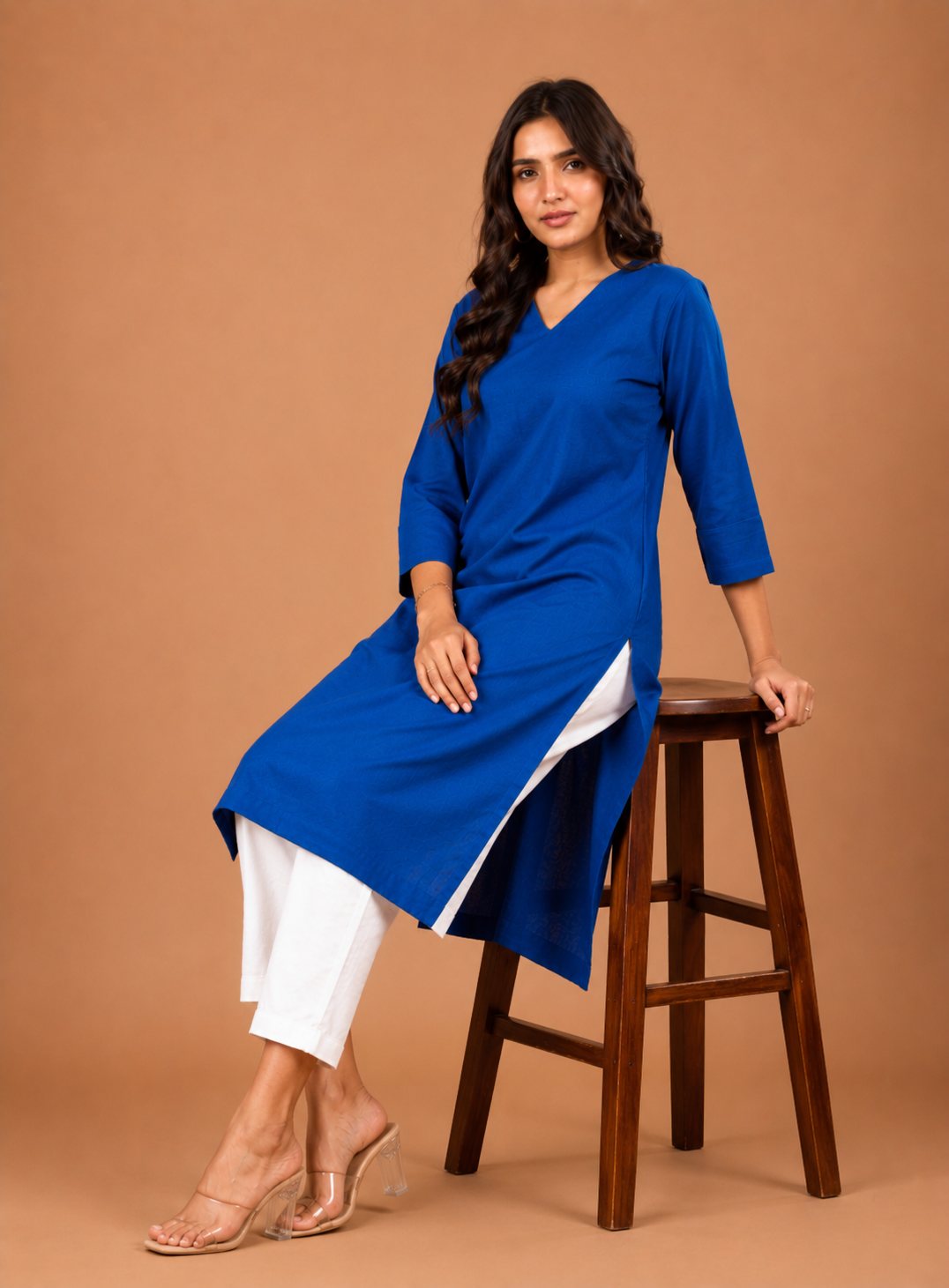 NAMA’S Pure Cotton Straight Kurta