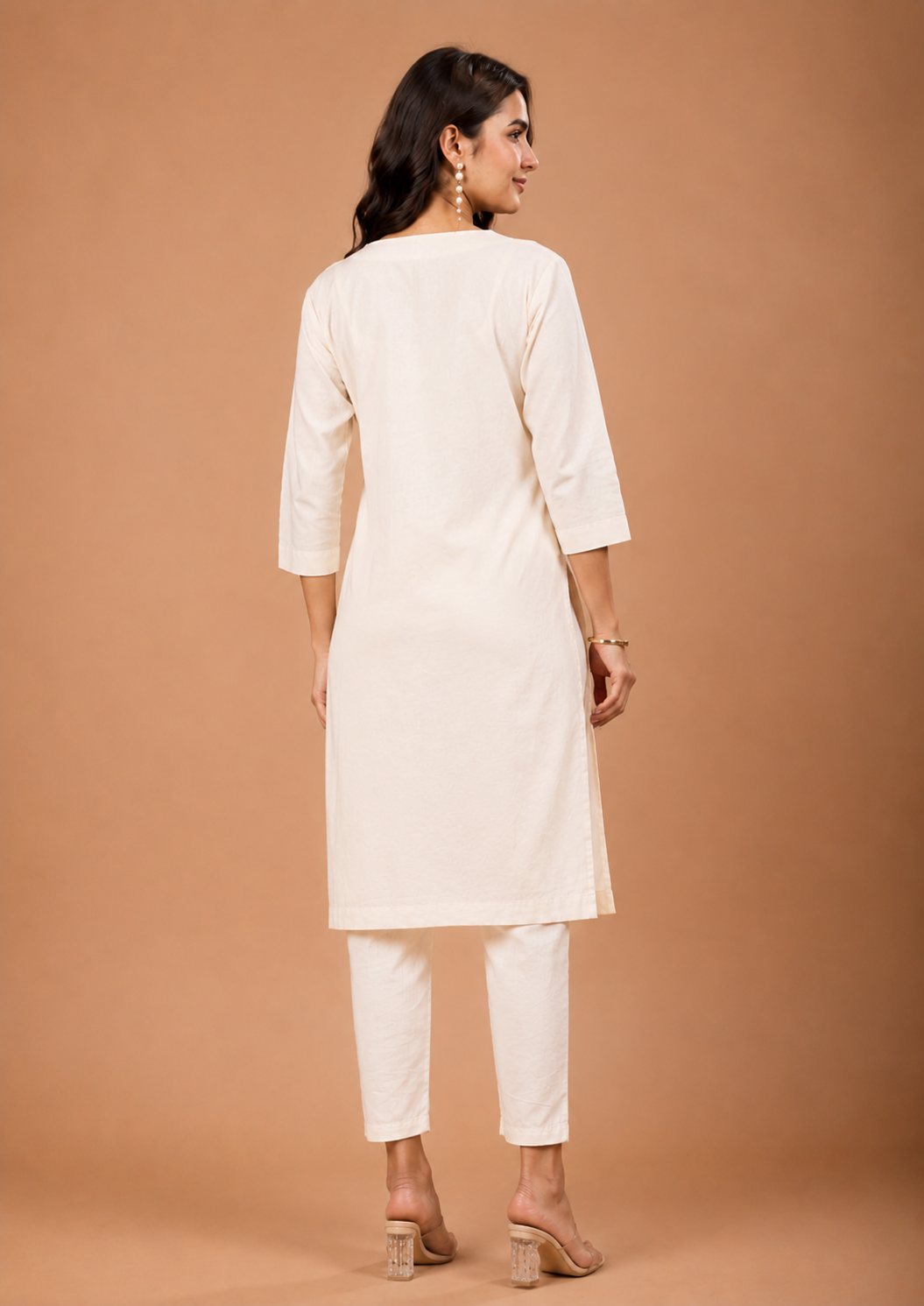 NAMA’S Pure Cotton Straight Kurta