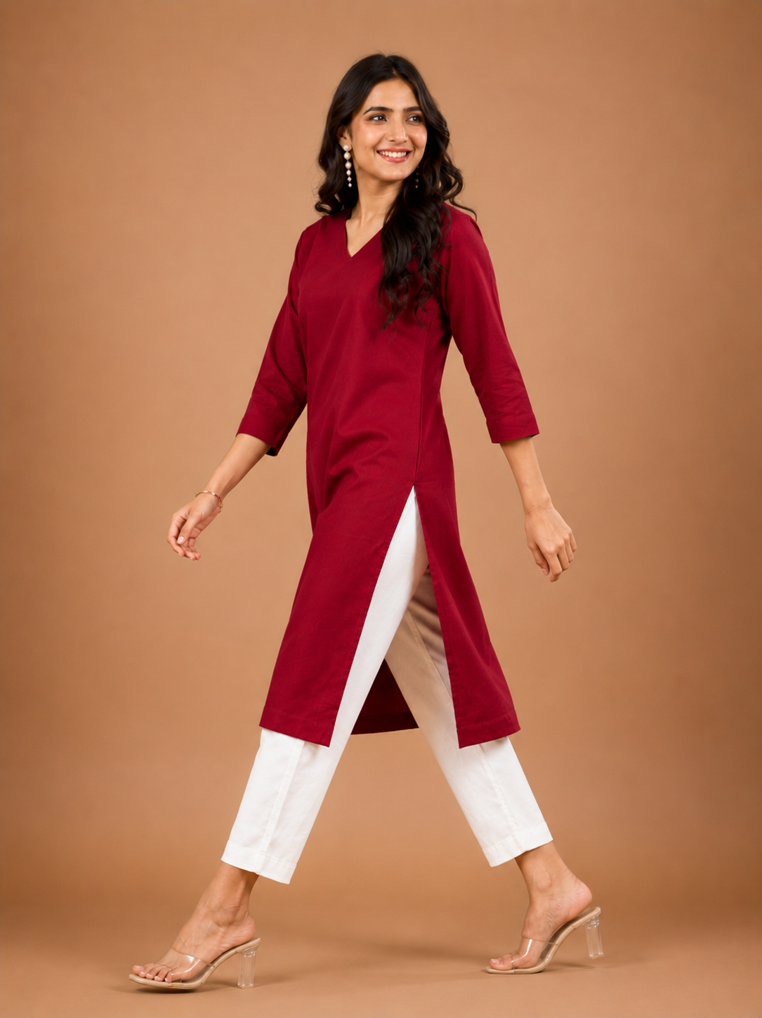 NAMA’S Pure Cotton Straight Kurta