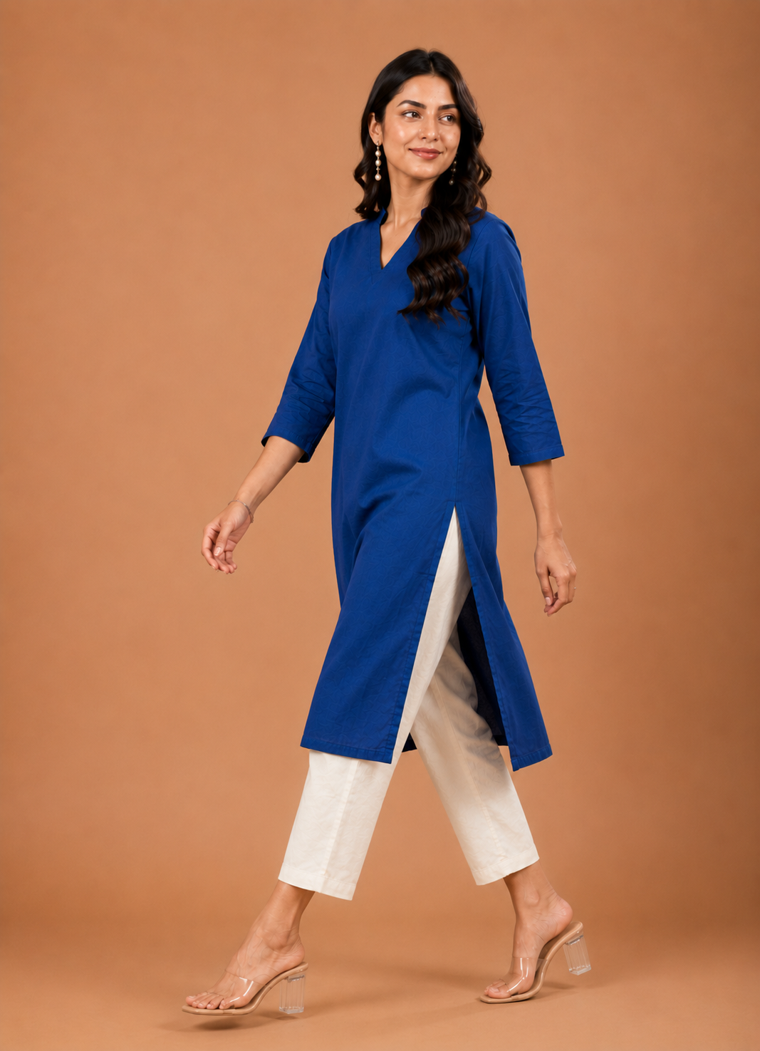NAMA’S Pure Cotton Straight Kurta