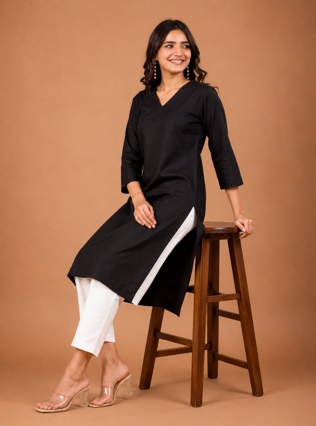 NAMA’S Pure Cotton Straight Kurta