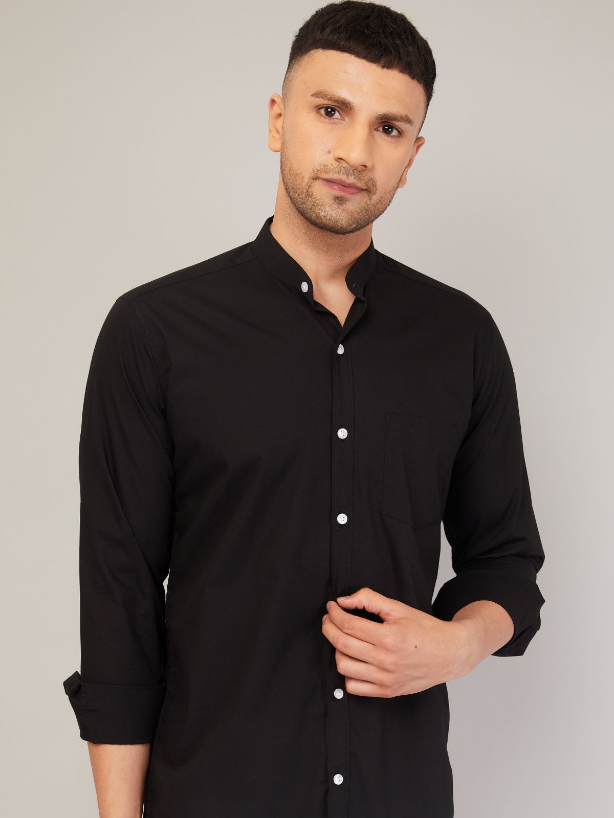 Mandarin Collar Shirt