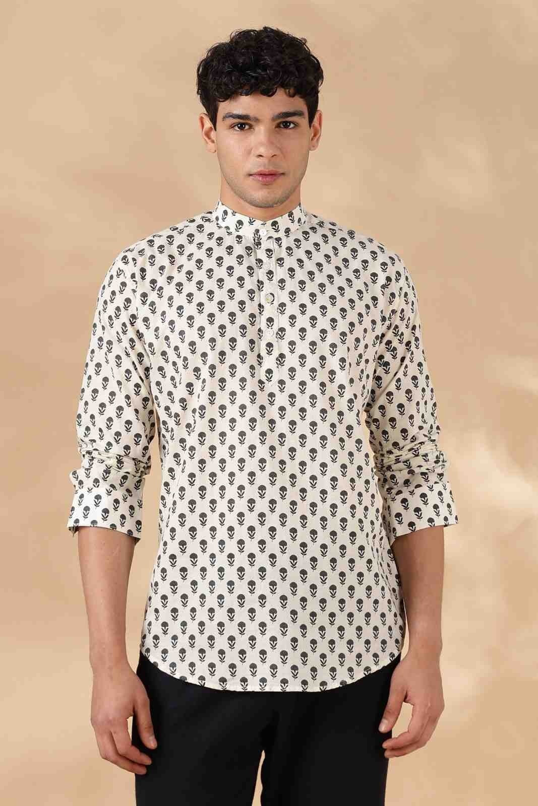 Nama’s Jaipur Ethnic Cotton Short Kurta for Men