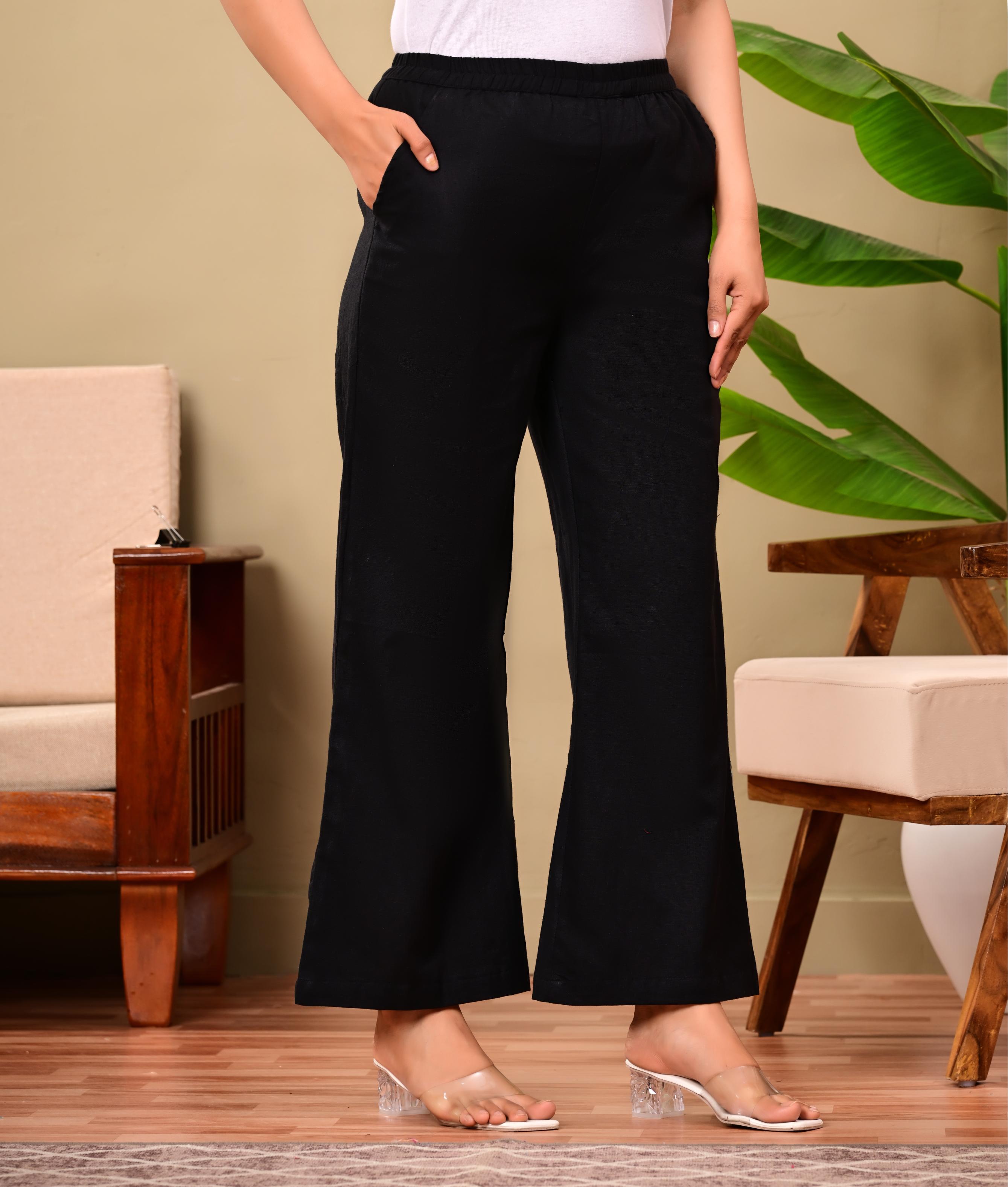 Nama’s Women Relaxed Fit Palazzo Bottoms