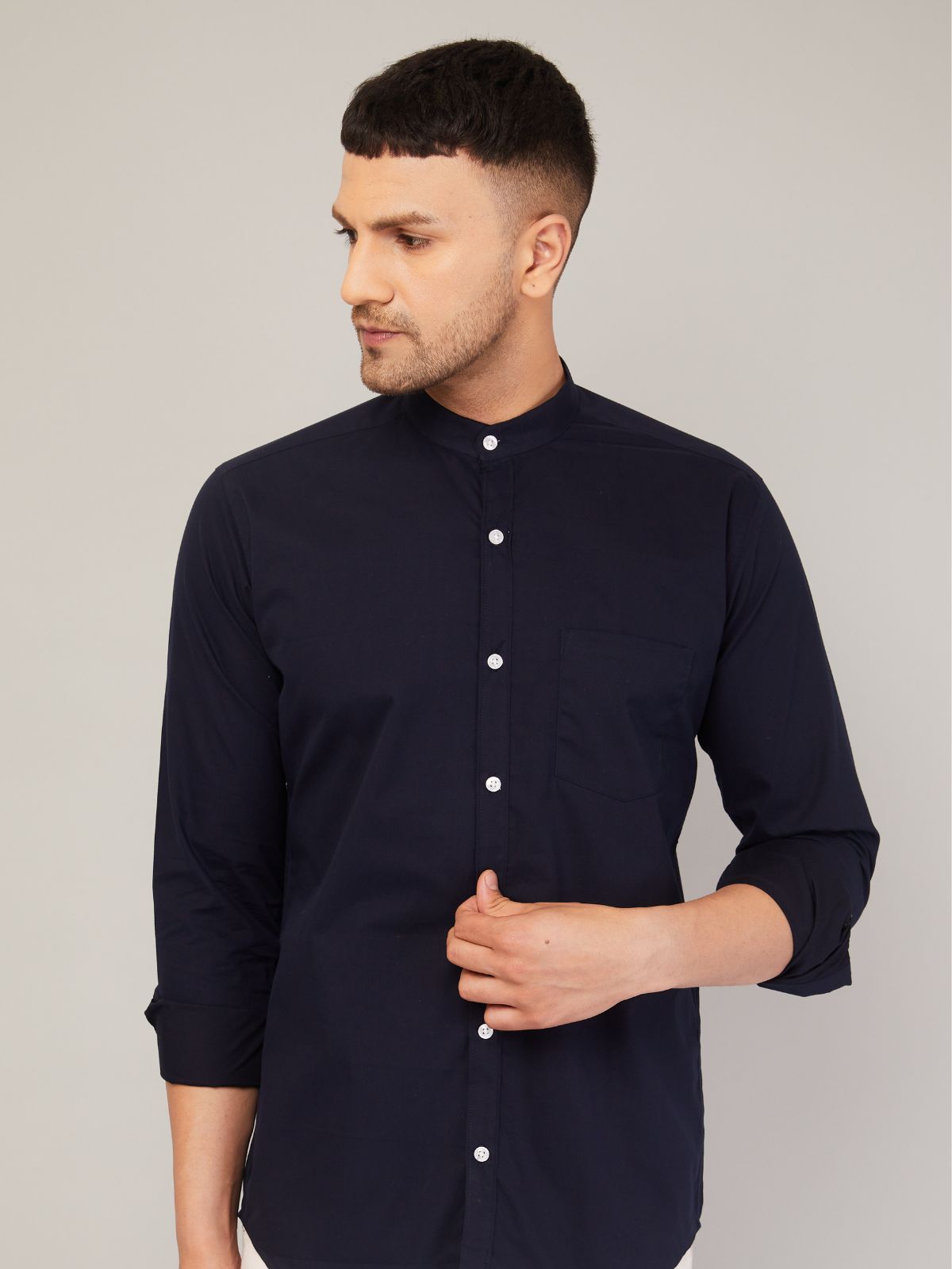 Mandarin Collar Shirt