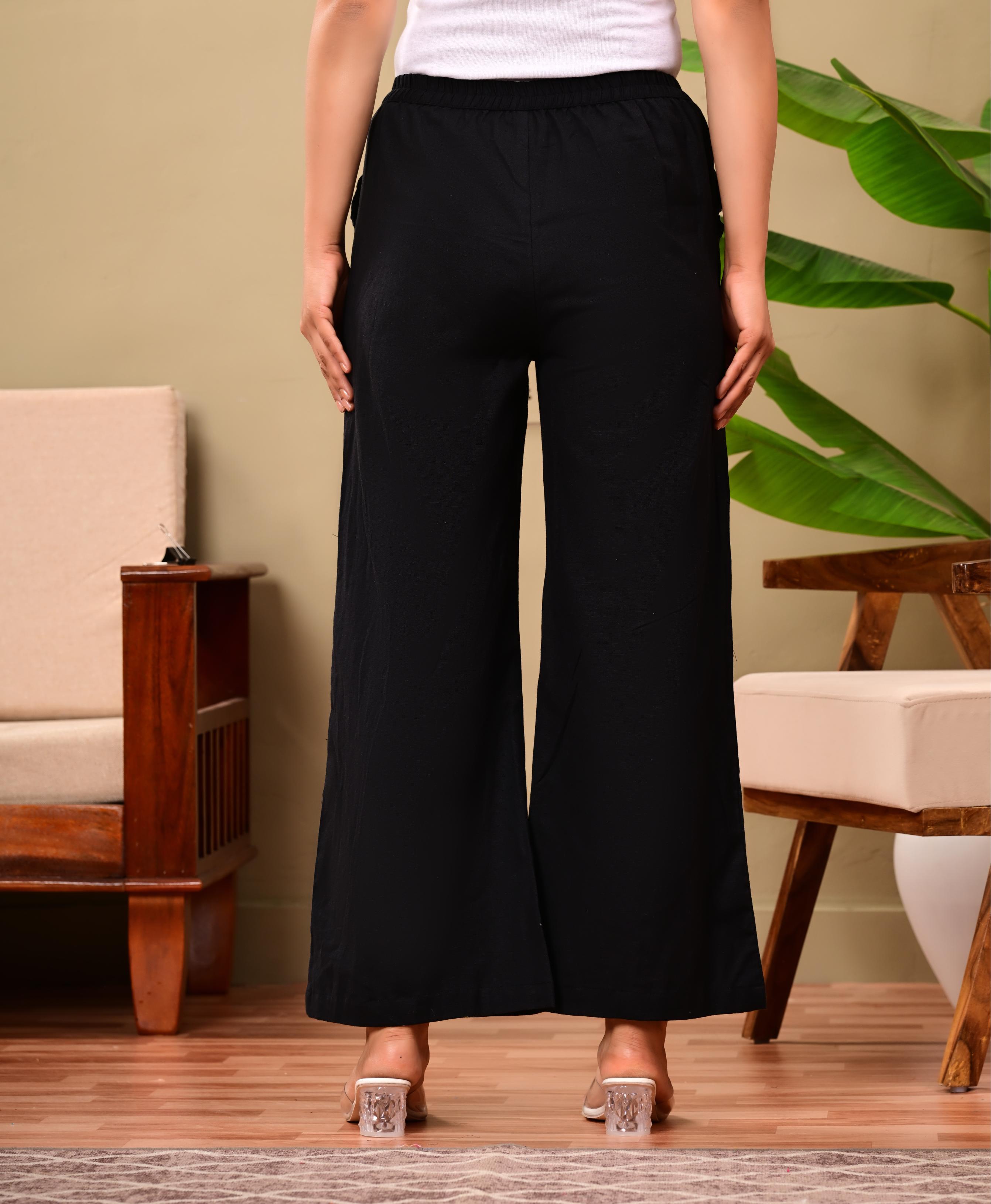 Nama’s Women Relaxed Fit Palazzo Bottoms