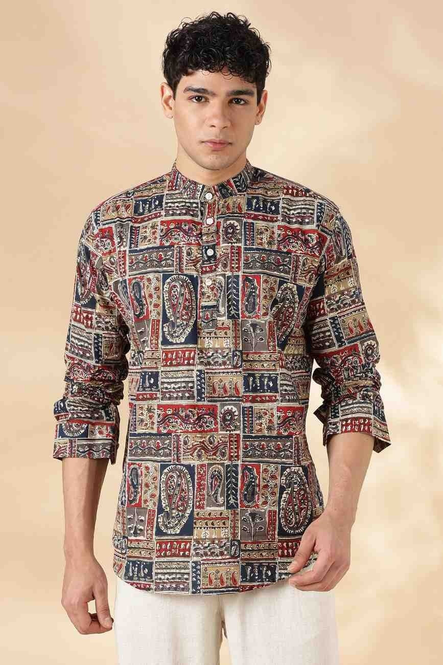Nama’s Jaipur Ethnic Cotton Short Kurta for Men