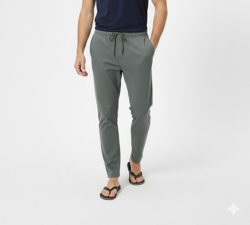 Men'S Solid Straight Fit Lounge Bottoms