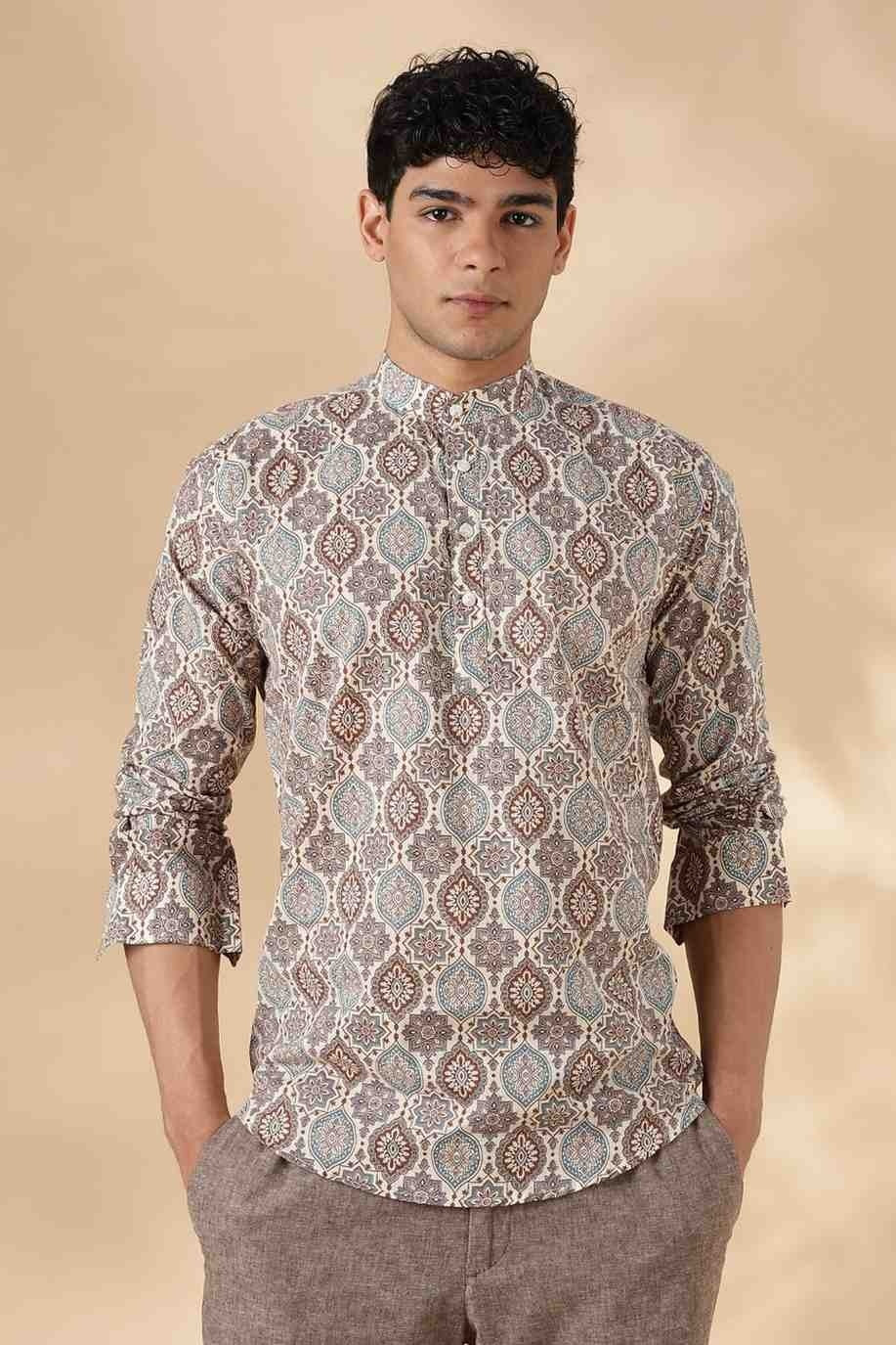 Nama’s Jaipur Ethnic Cotton Short Kurta for Men