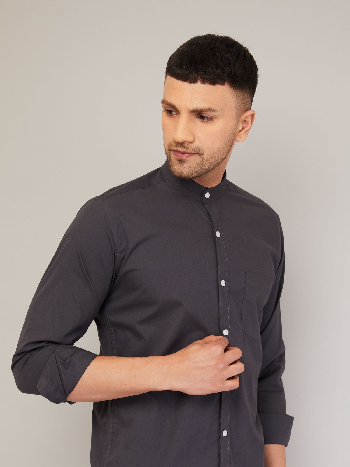 Mandarin Collar Shirt