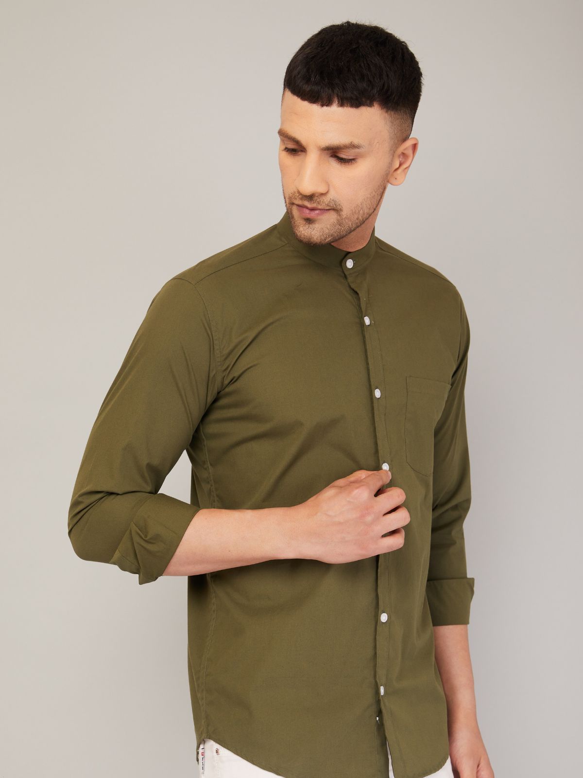 Mandarin Collar Shirt