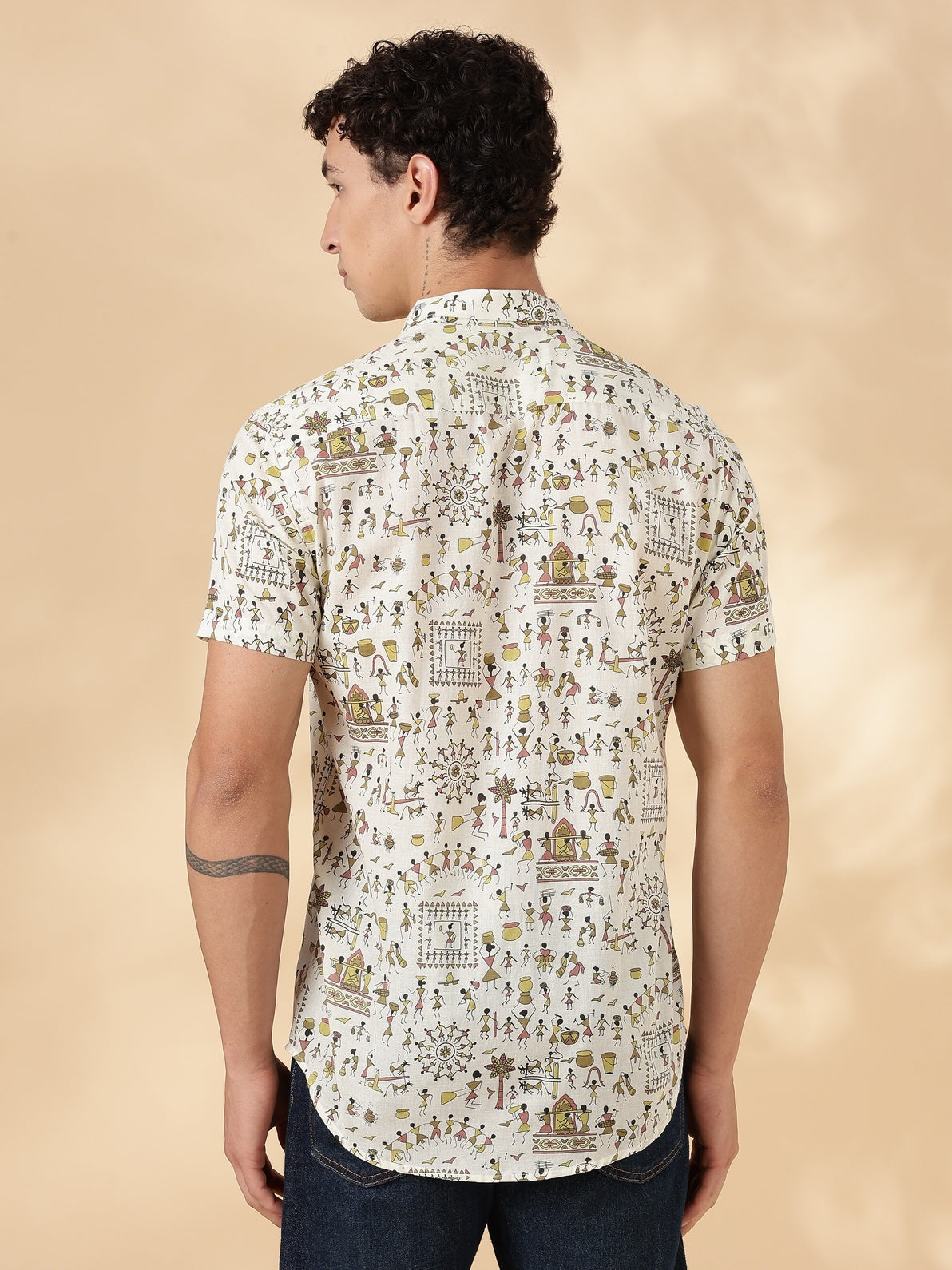 Nama’s Stylish Printed Half Sleeve Shirt for Men