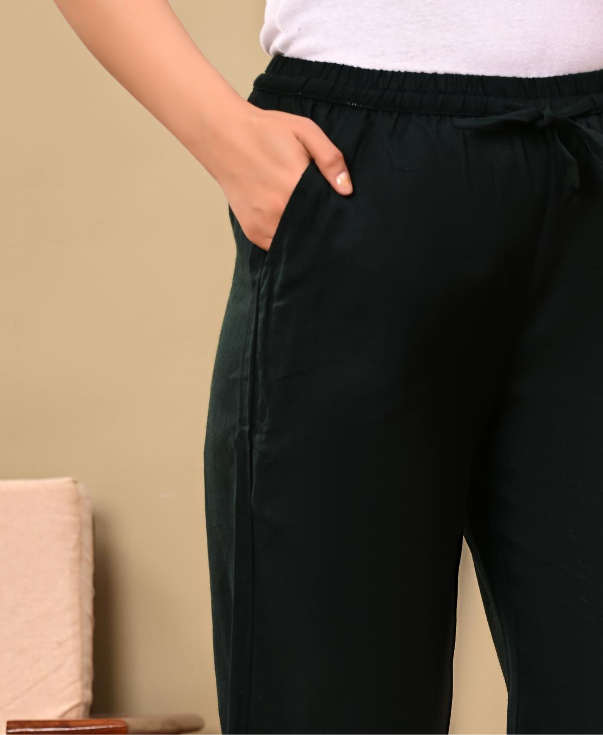 Nama’s Women Relaxed Fit Palazzo Bottoms