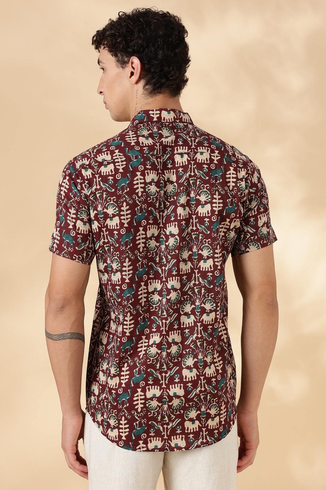Nama’s Stylish Printed Half Sleeve Shirt for Men