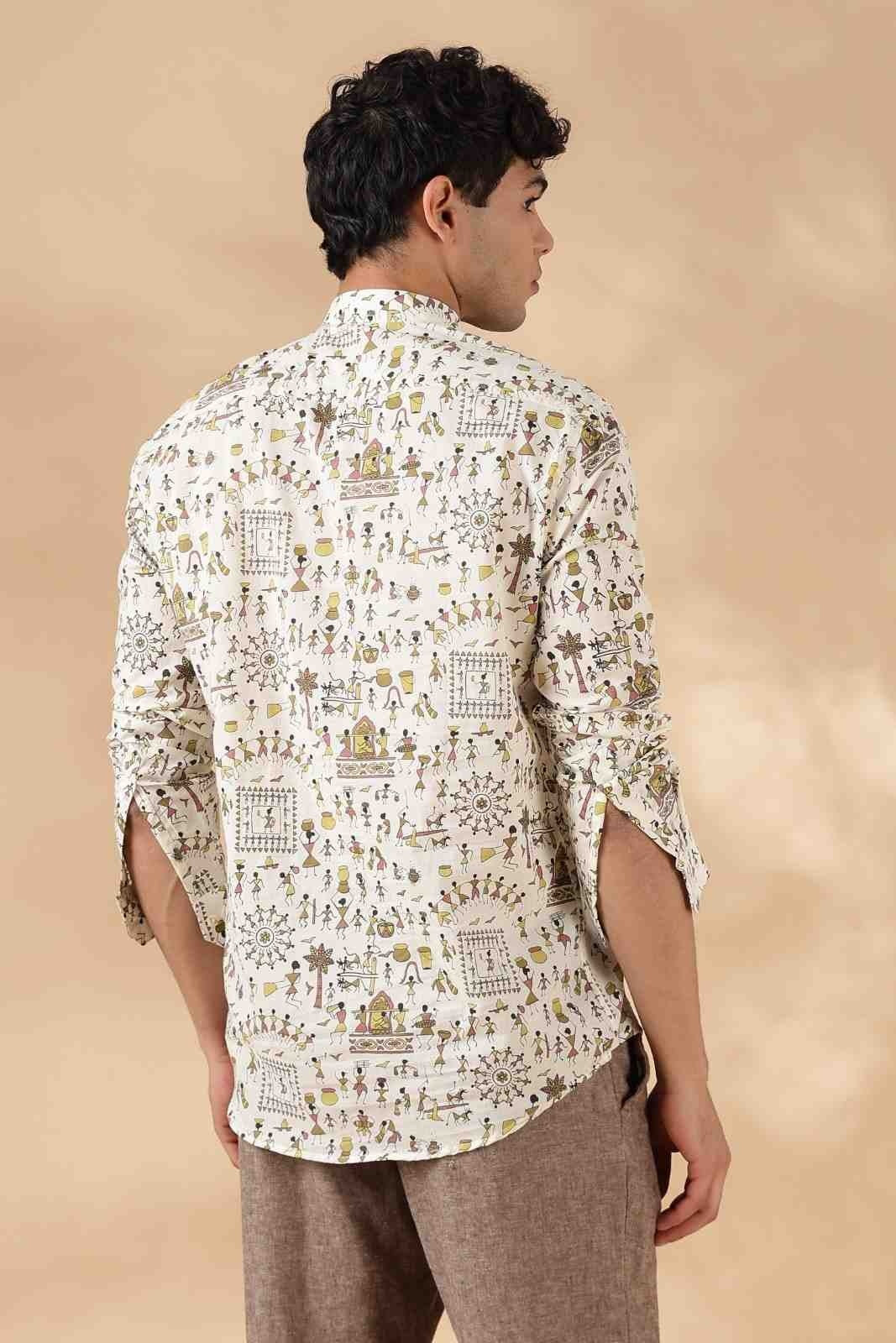 Nama’s Ethnic Cotton Short Kurta for Men