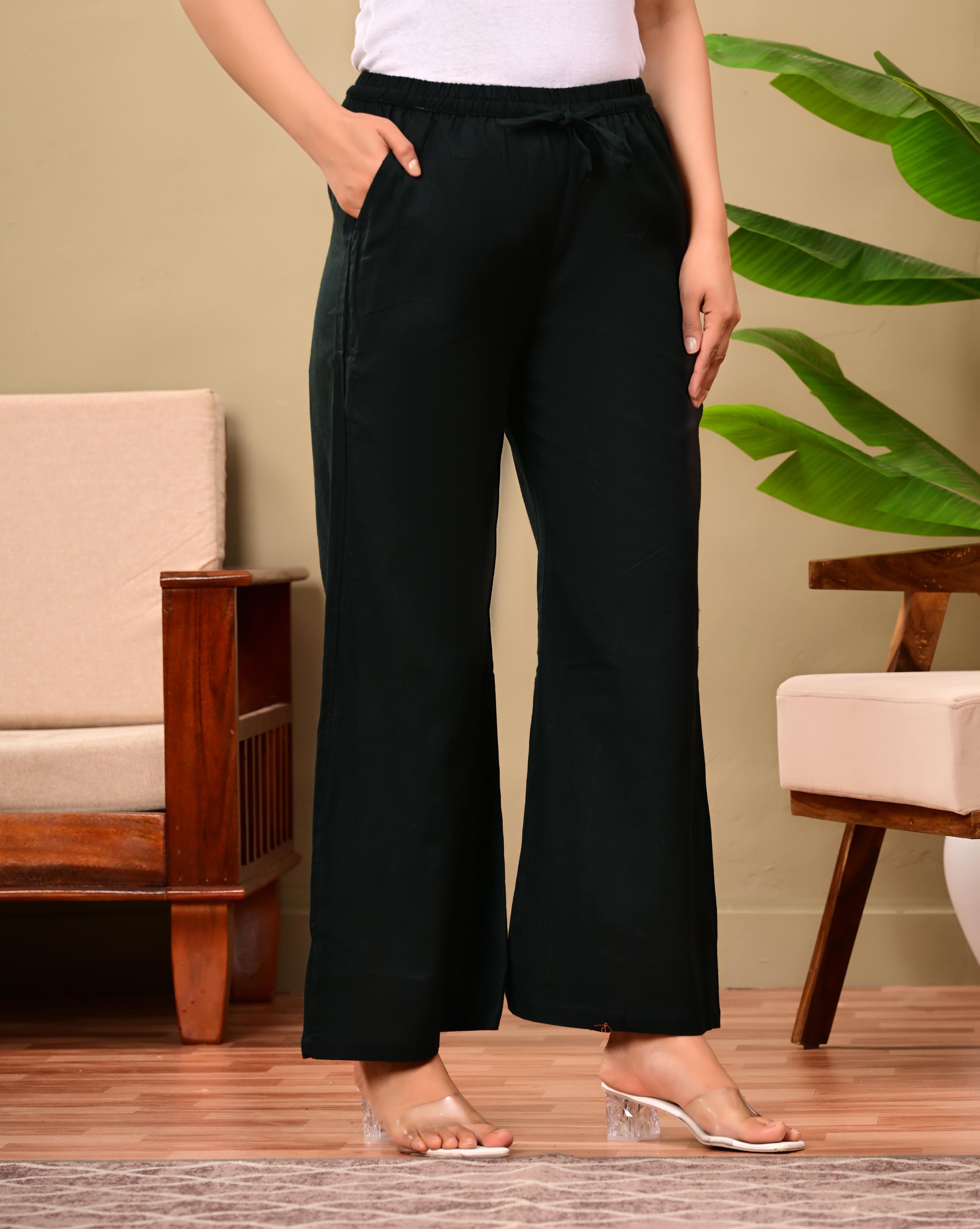 Nama’s Women Relaxed Fit Palazzo Bottoms