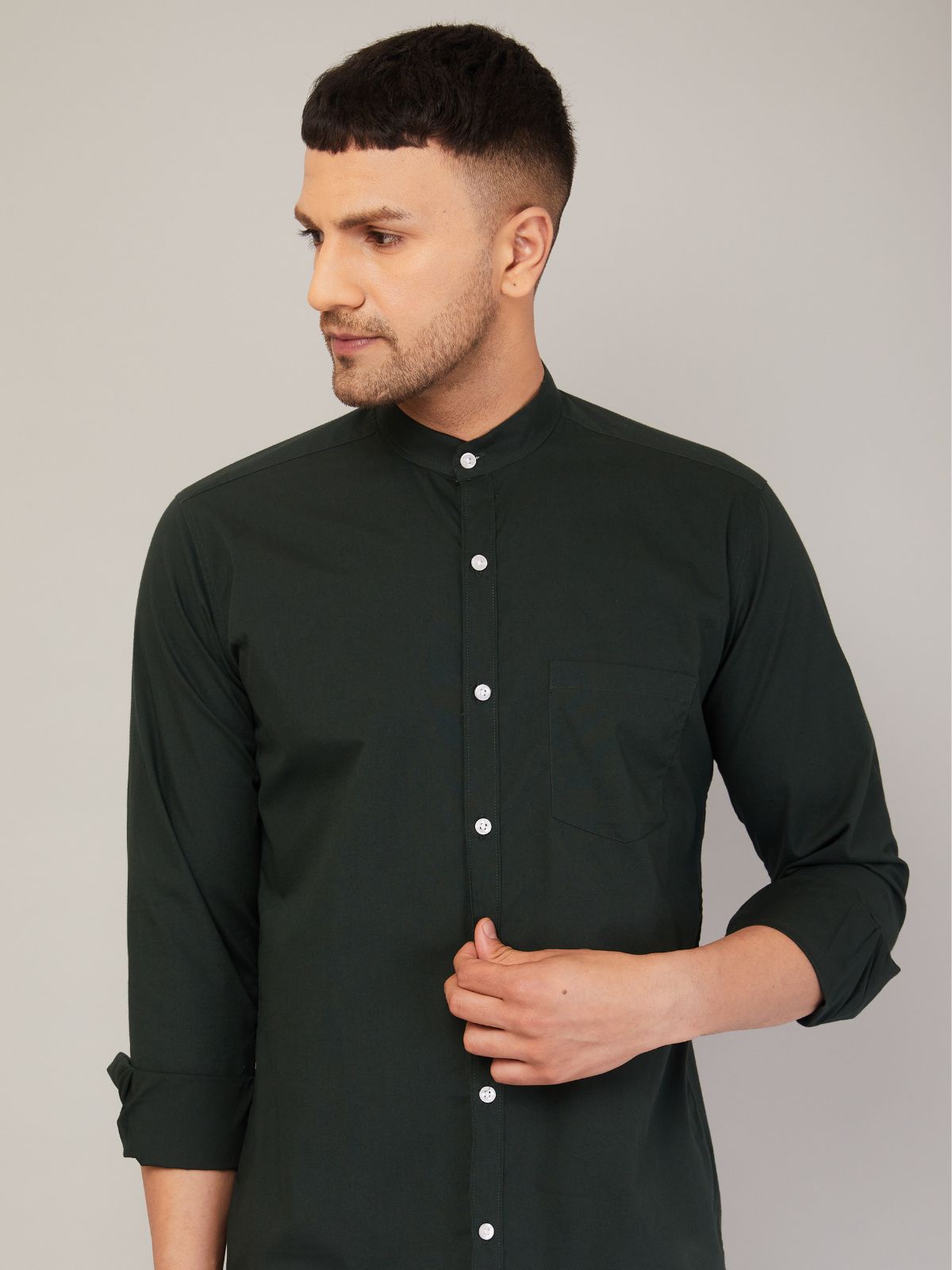 Mandarin Collar Shirt