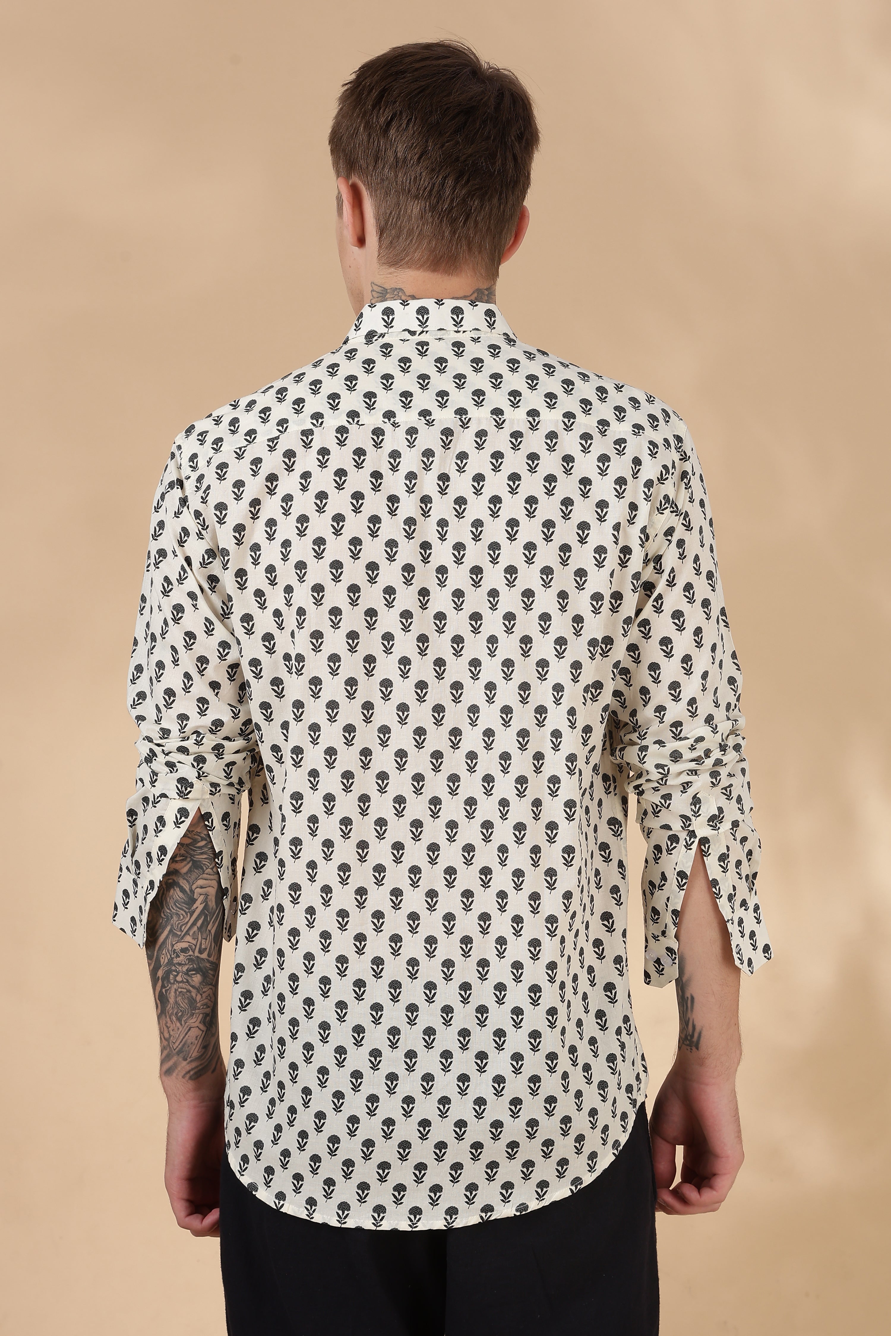 Nama’s Jaipur Men Full Sleeve Printed Cotton Shirt