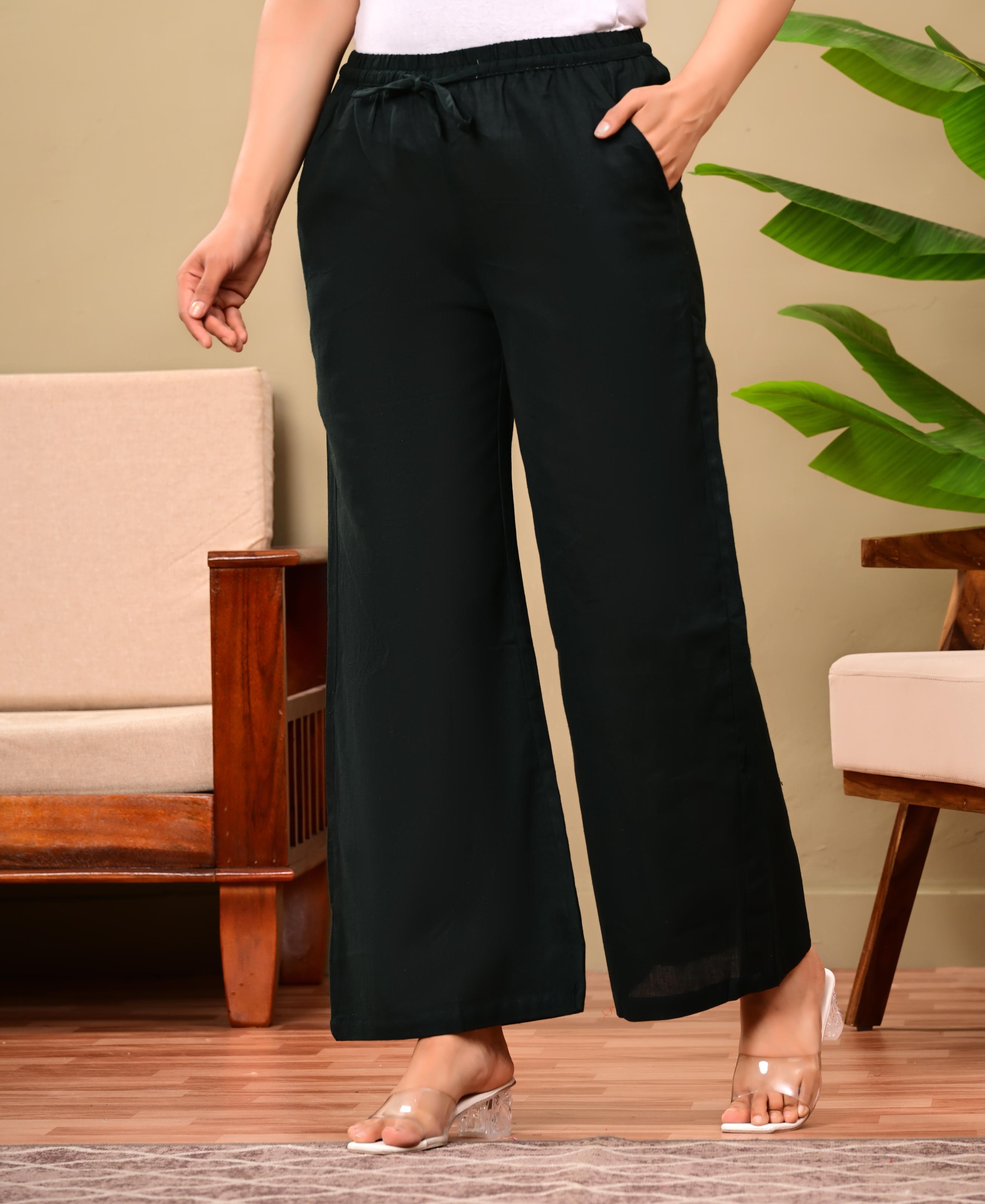 Nama’s Women Relaxed Fit Palazzo Bottoms