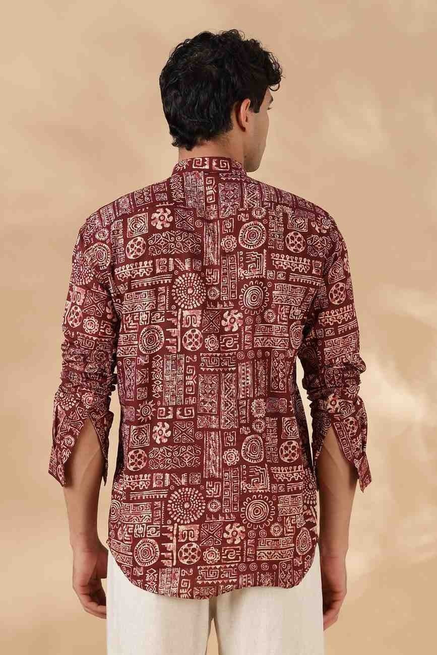 Nama’s Ethnic Cotton Short Kurta for Men