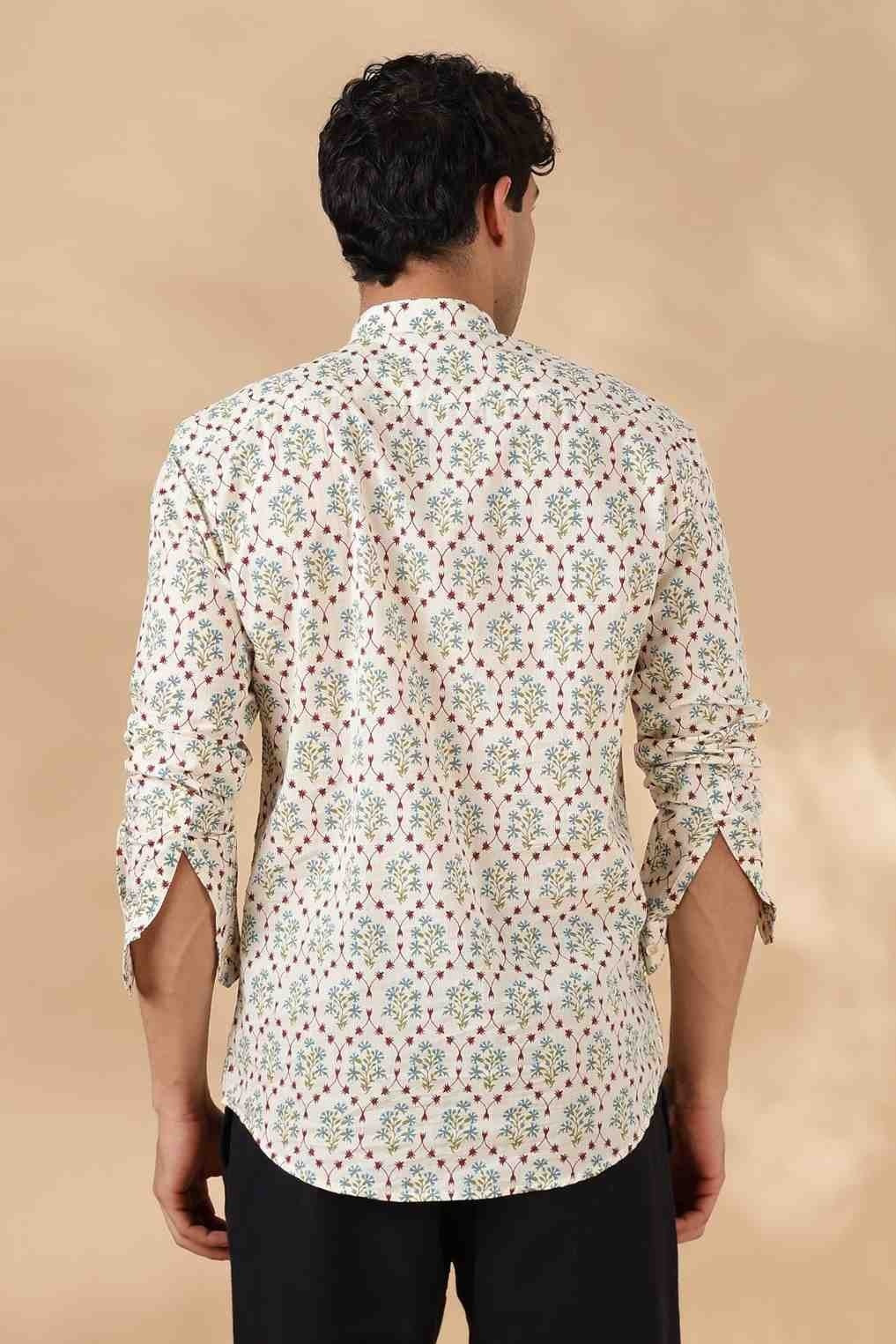 Nama’s Ethnic Cotton Short Kurta for Men