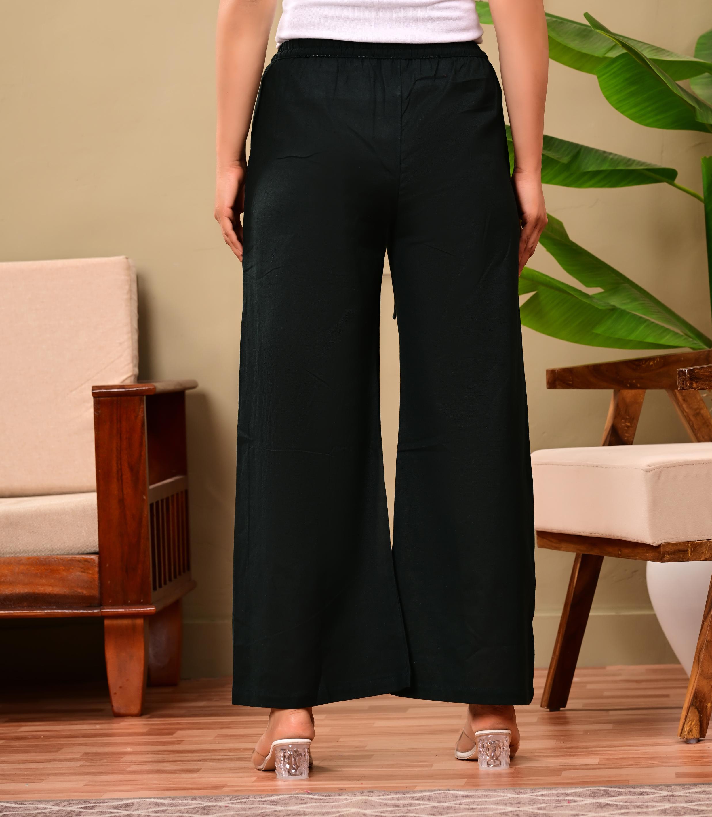 Nama’s Women Relaxed Fit Palazzo Bottoms