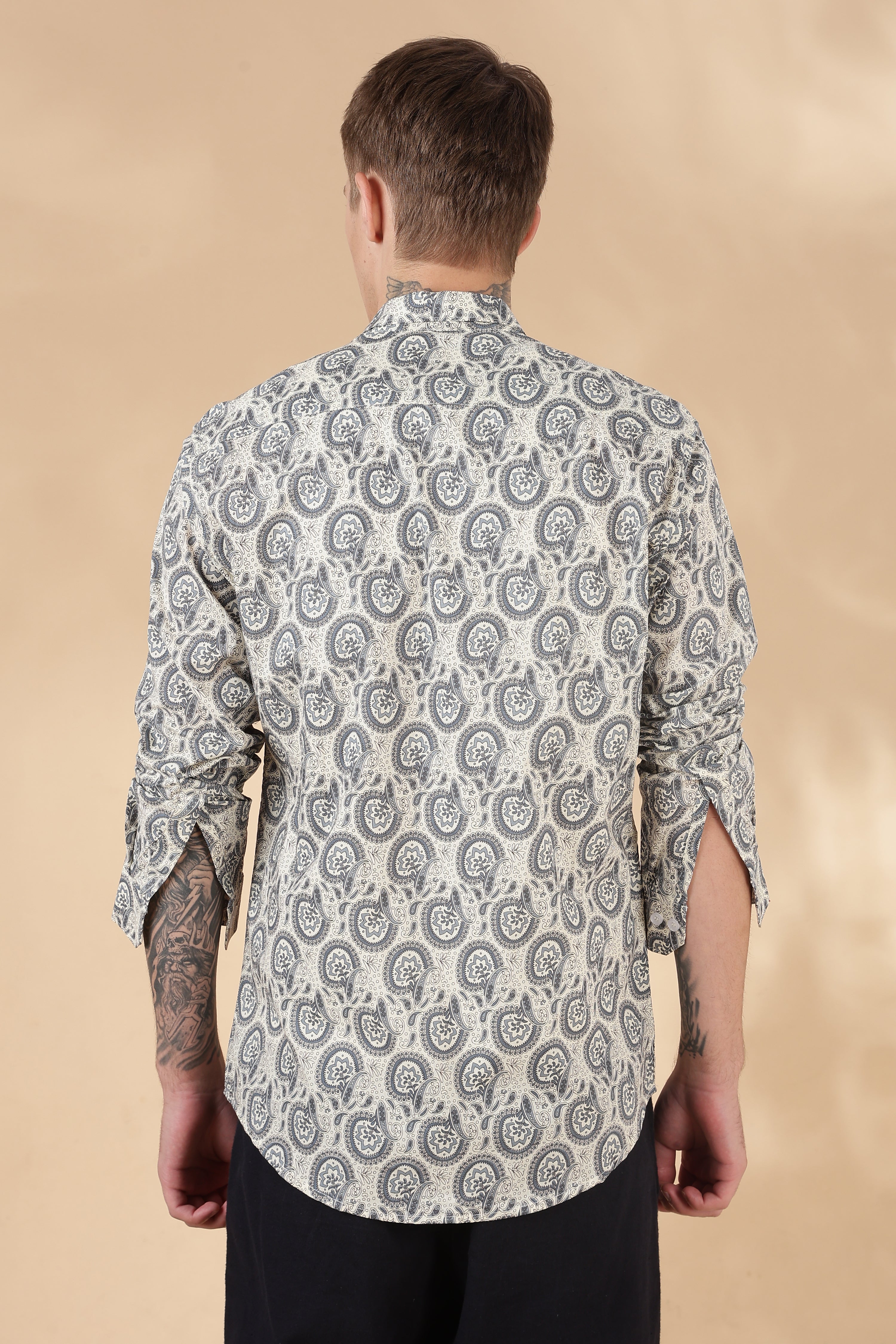 Nama’s Jaipur Men Full Sleeve Printed Cotton Shirt