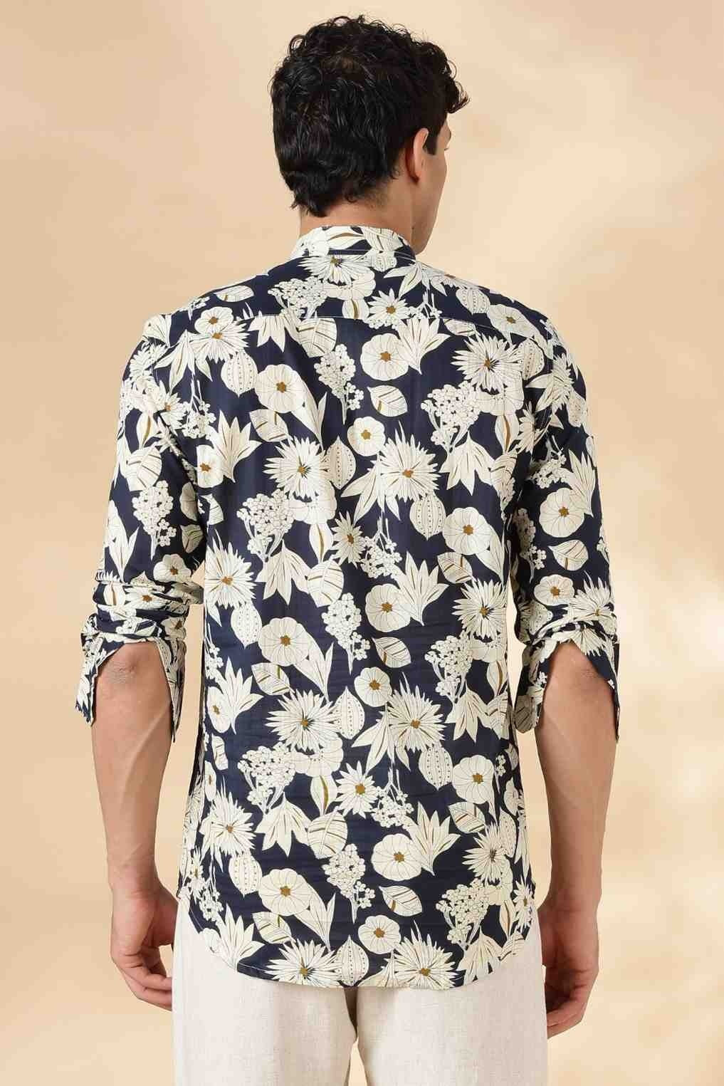 Nama’s Ethnic Cotton Short Kurta for Men