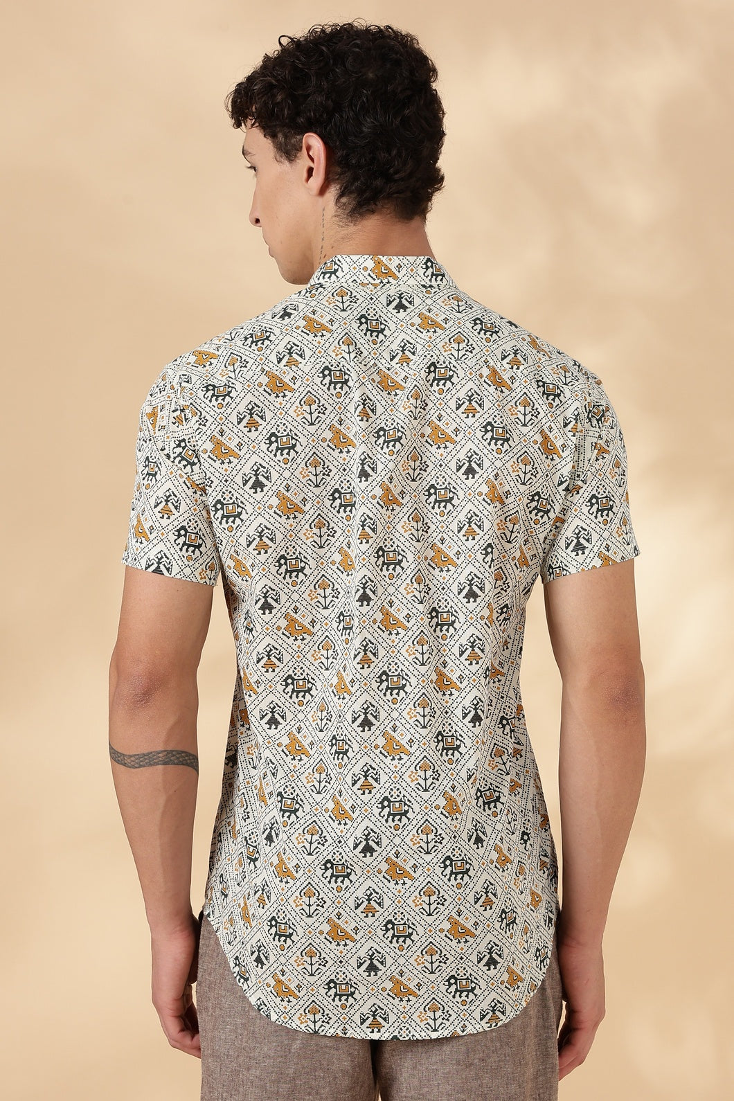 Nama’s Stylish Printed Half Sleeve Shirt for Men