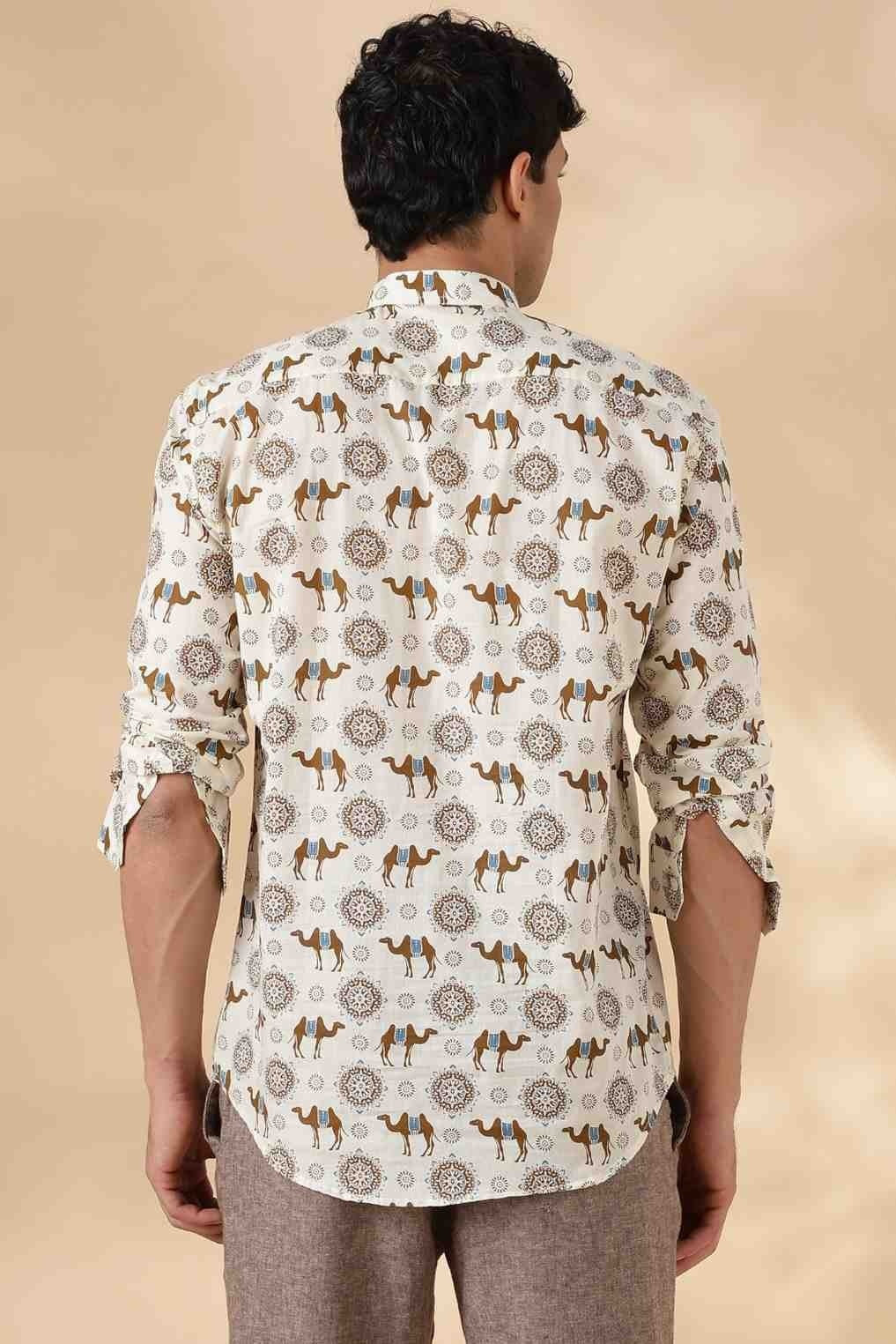 Nama’s Ethnic Cotton Short Kurta for Men